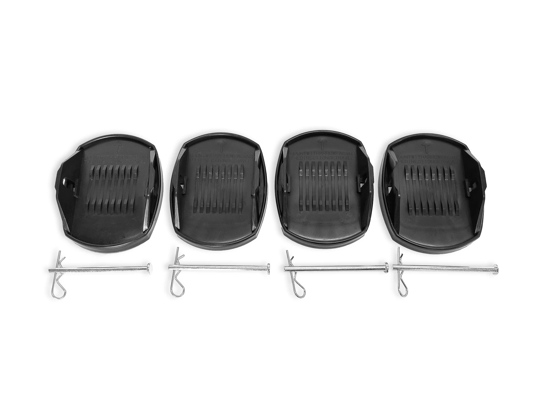 Outmove Stützplatten 4er Set für Wohnwagen - schwarz