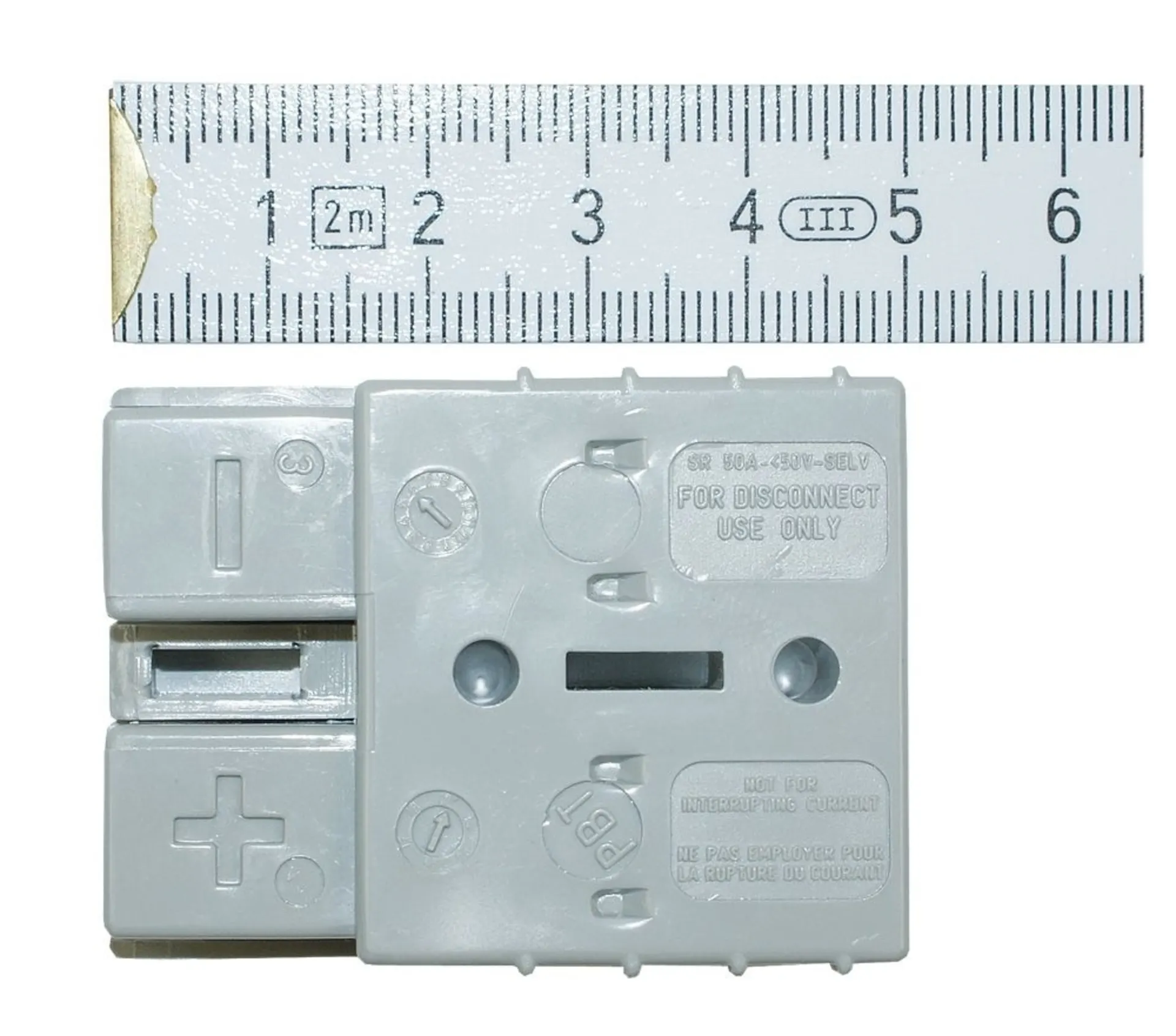 1 Stk. Stecker REMA 2-pol 16 mm2 grau 2-pol / 16 mm2 / 50 A / 5 x 3.5 cm 1 Stk. Stecker REMA 2-pol 16 mm2 grau 2-pol / 16 mm2 / 50 A / 5 x 3.5 cm