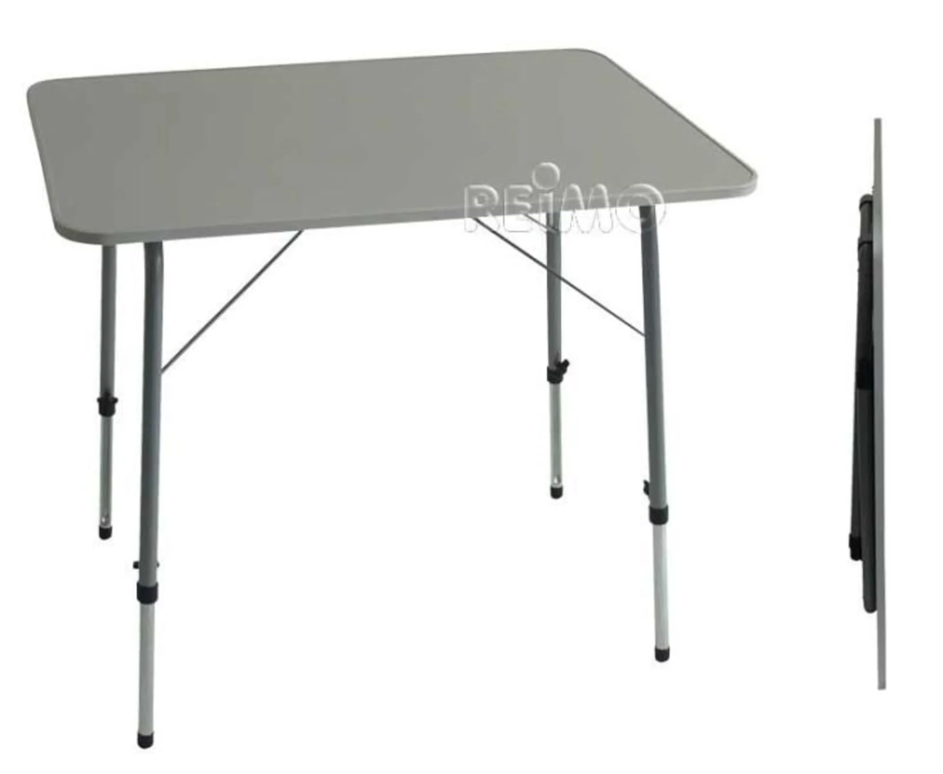 Campingtisch"MALTE"80x60 mit Stahlgestell,höhenver