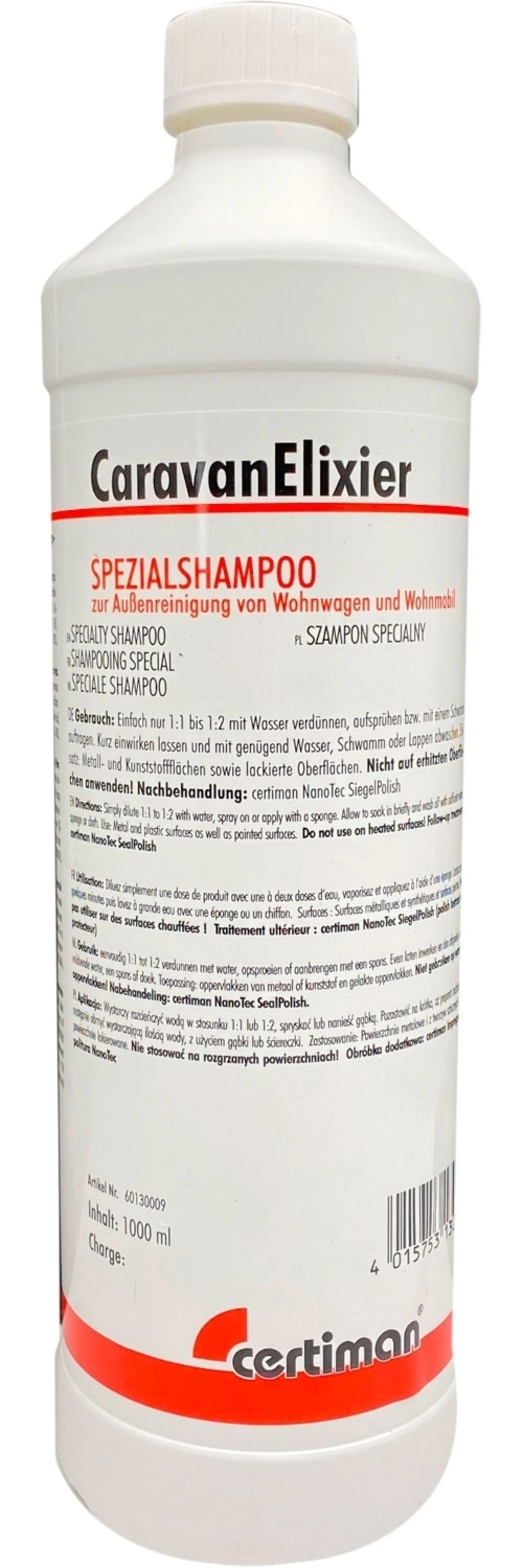 Certiman CaravanElixier Nettoyant spécial 1 litre