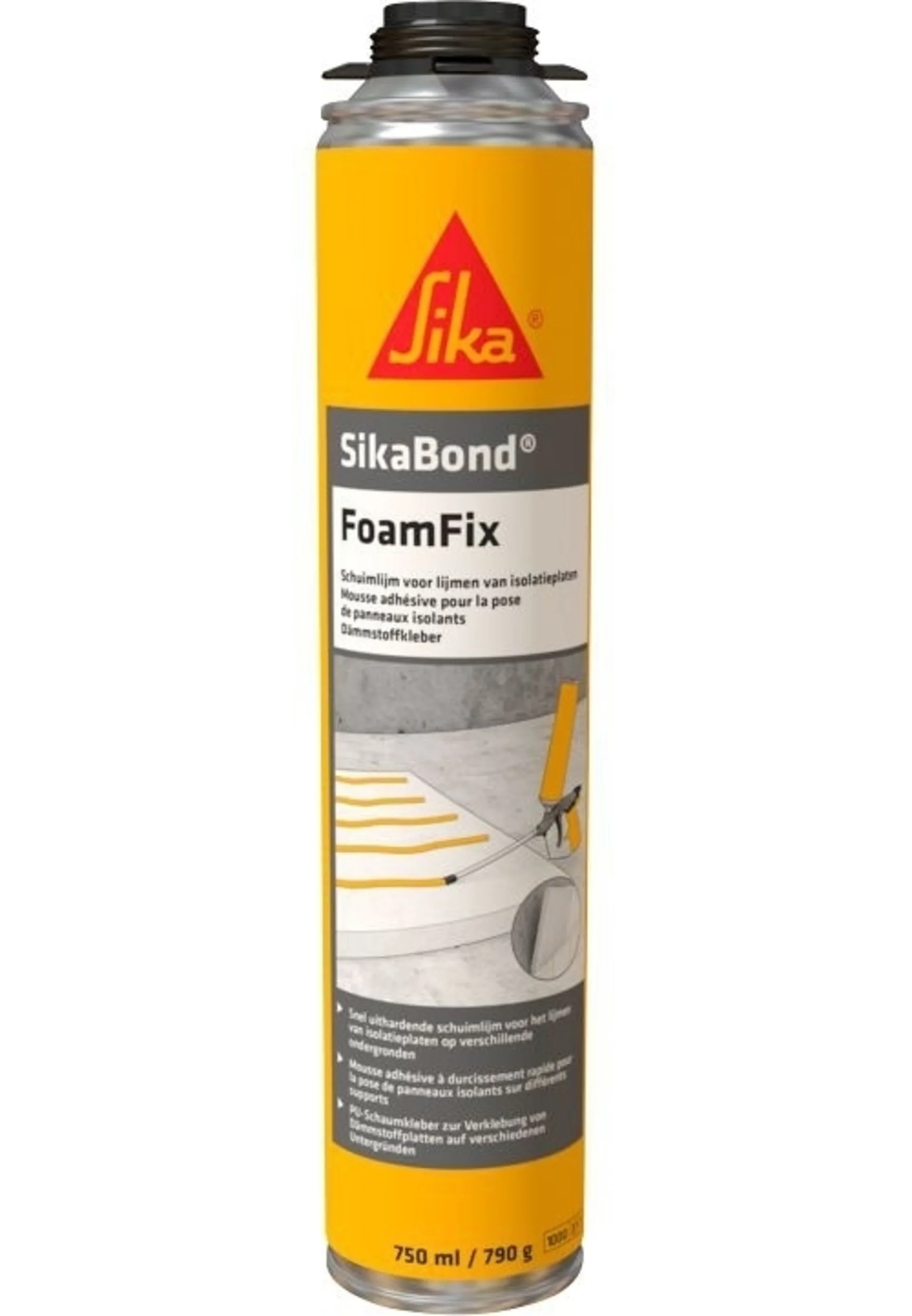 Sika SikaBond FoamFix colle mousse 750 ml beige