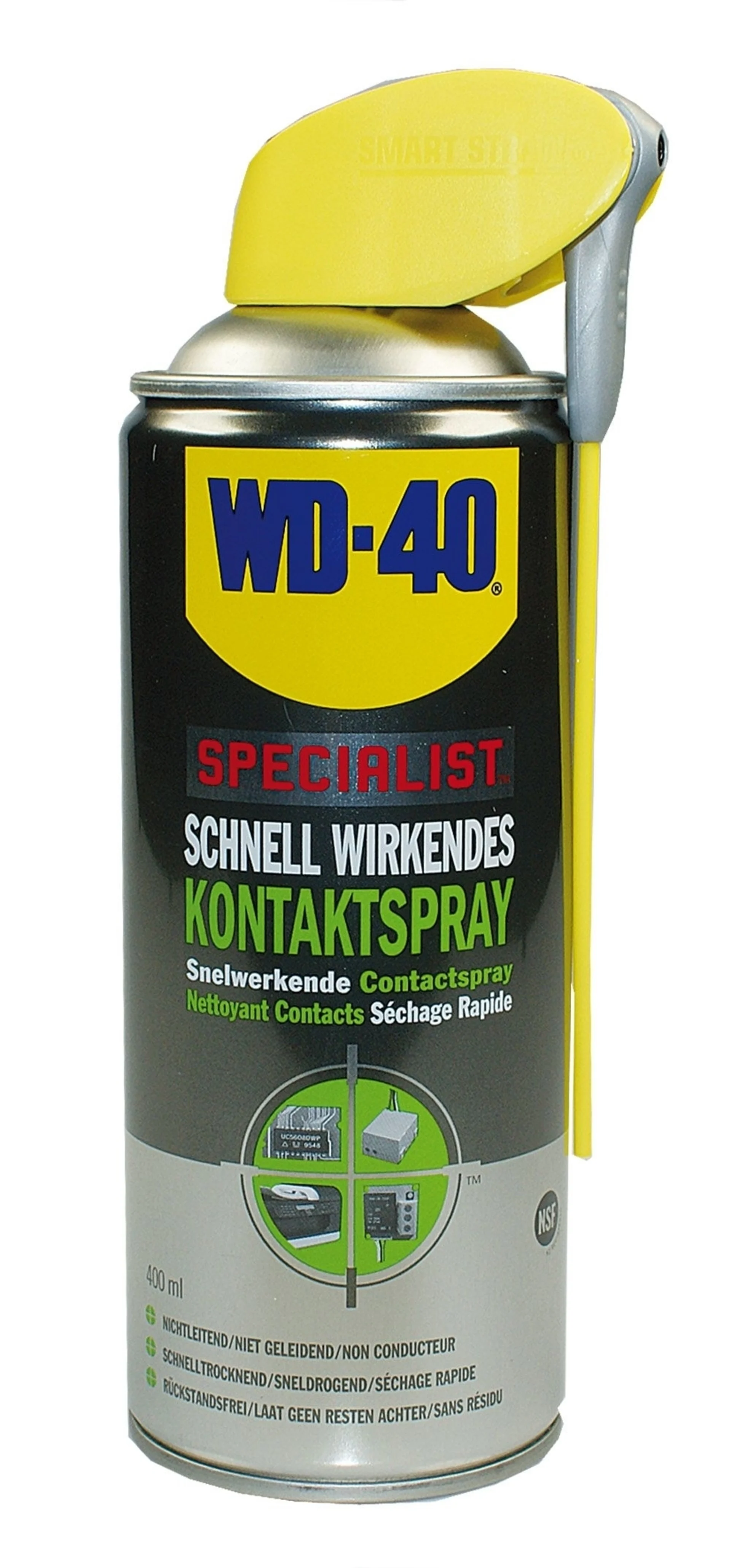 WD-40 Kontaktspray 49368 mit Doppelsprühsystem (Smart Straw)