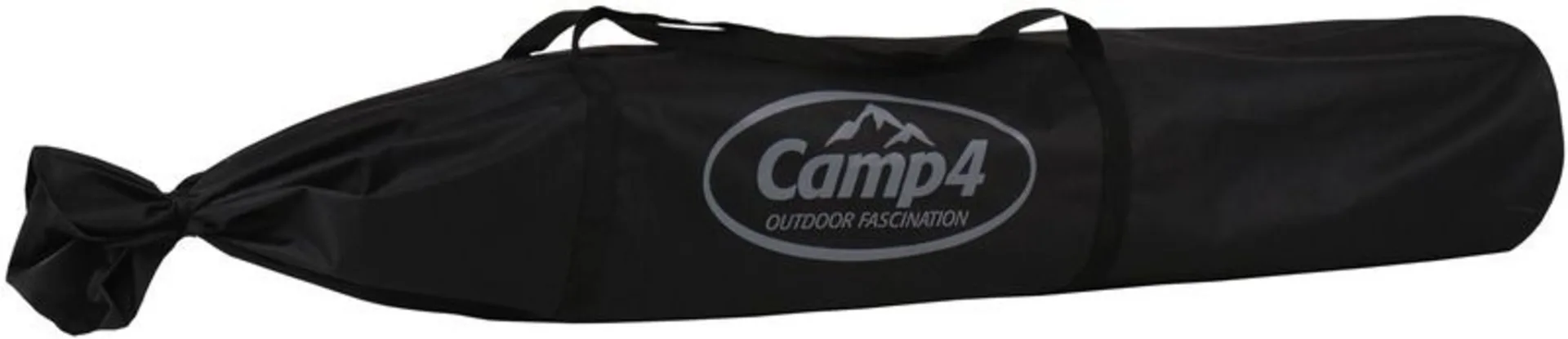 Sac à armature noir / sac de rangement CARRY Medium en 100% polyester avec poignée, 140xØ23cm