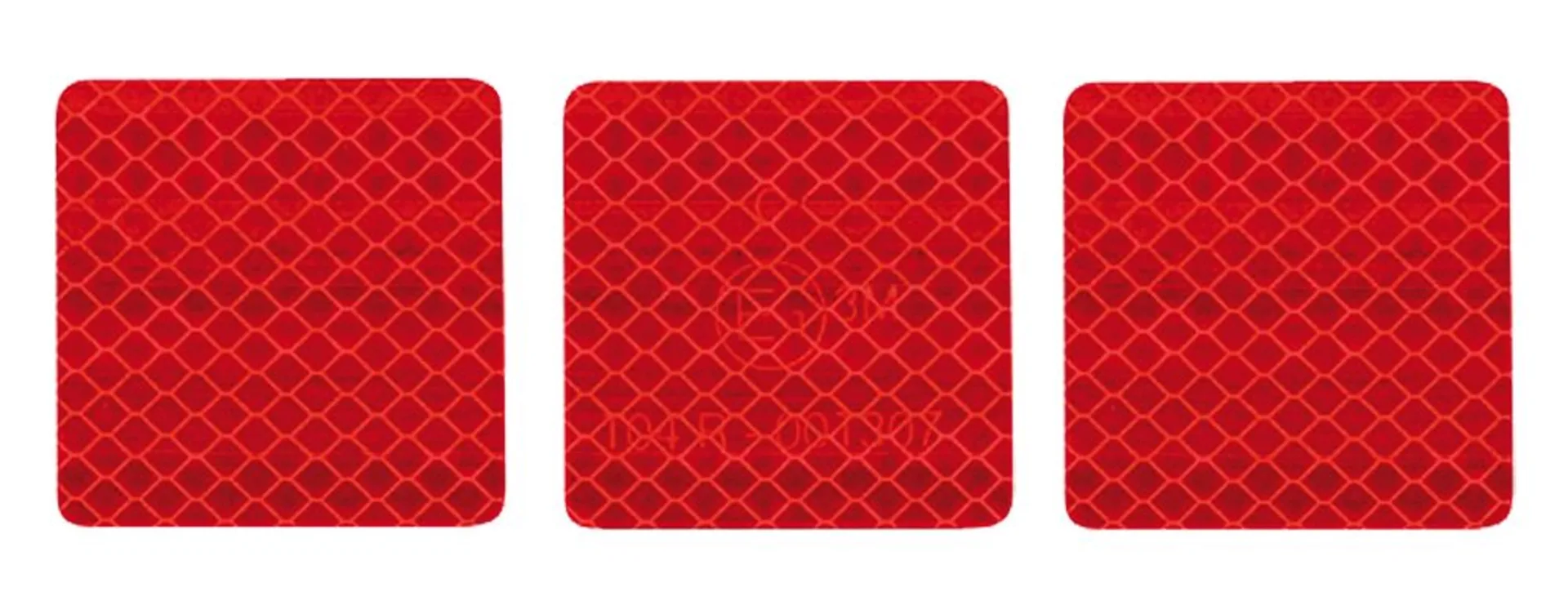 1 Rolle 50m Markierungsklebeband Avery Dennison rot ECE104 für Planen, hochreflektierend, 4eckige Einzelrefl.