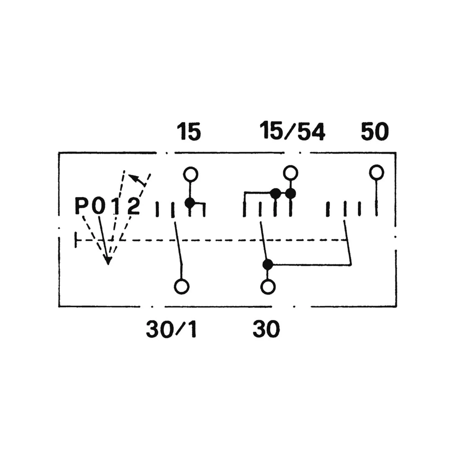 COBO - Zünd-Anlass-Schalter P - 0 - 1 