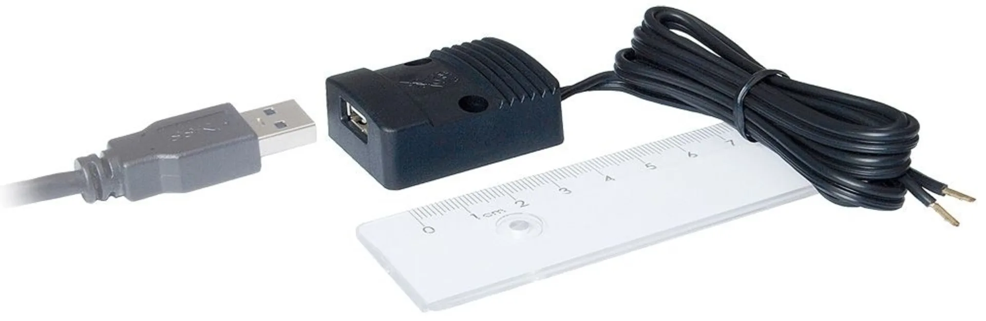 Aufbausteckdose rechteckig - 1 x USB-A