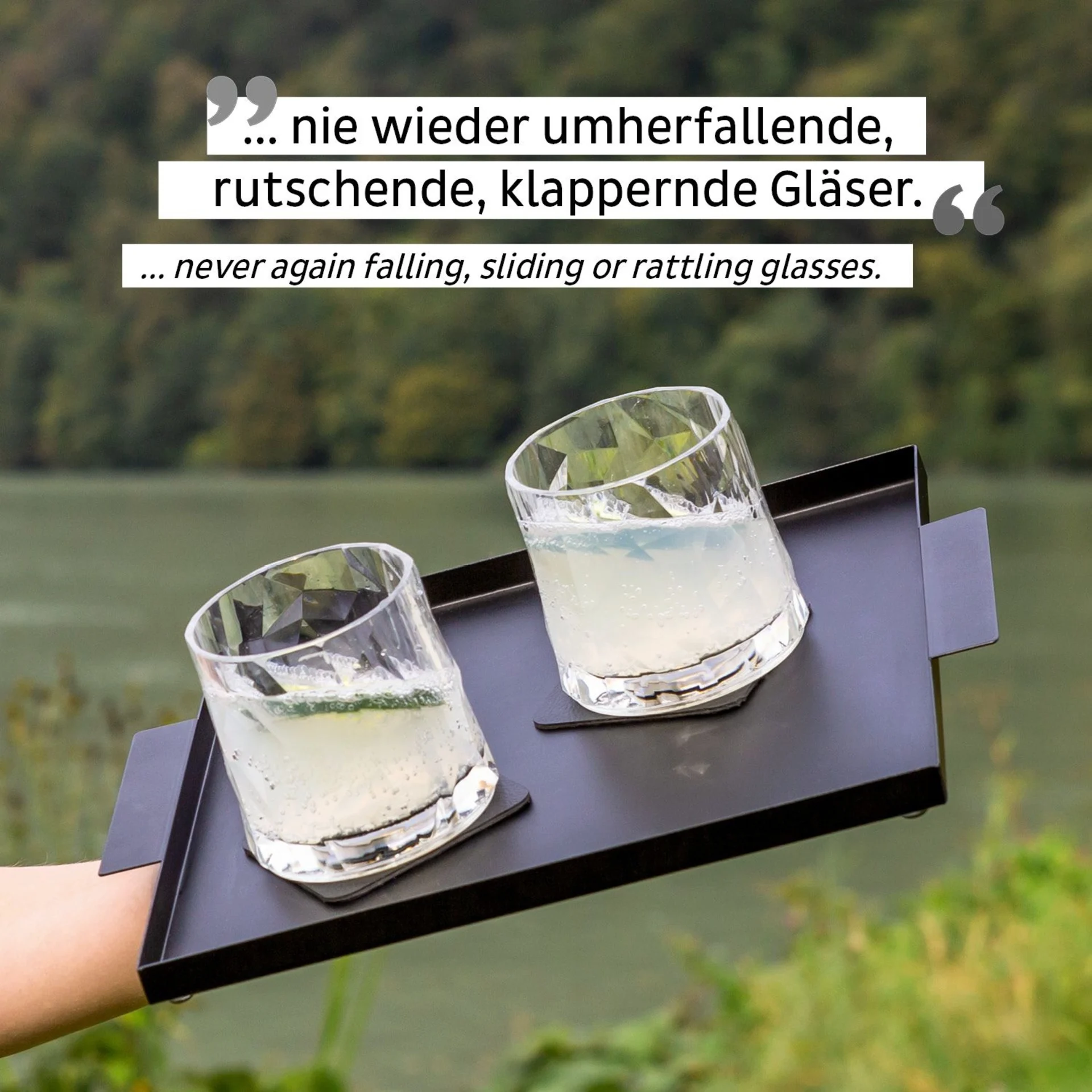 silwy® Verres en plastique magnétiques TUMBLER (set de 2) Hightech
