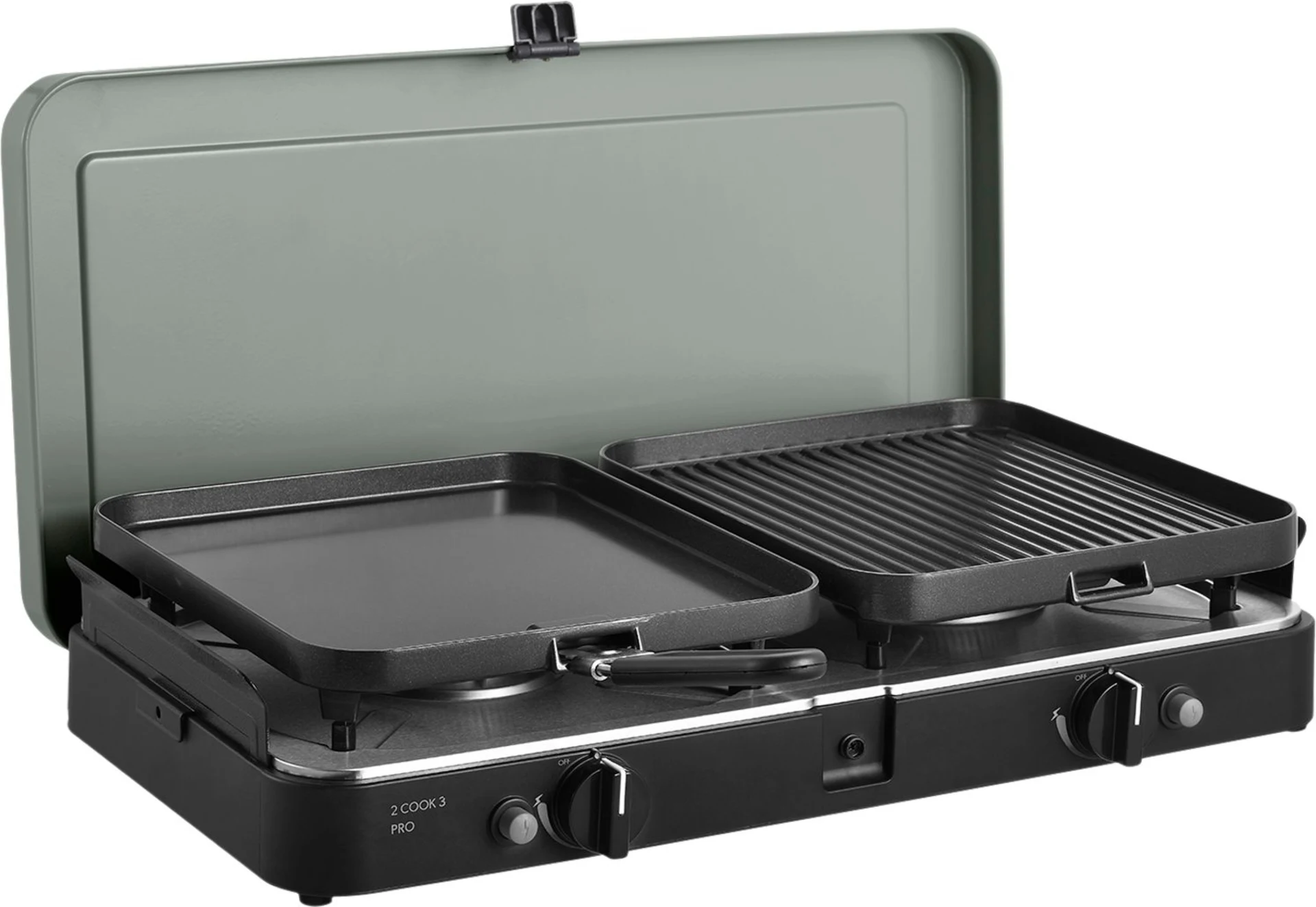 Cadac 2 Cook 3 Pro Deluxe 2-flammiger Gaskocher / Grill 50 mbar