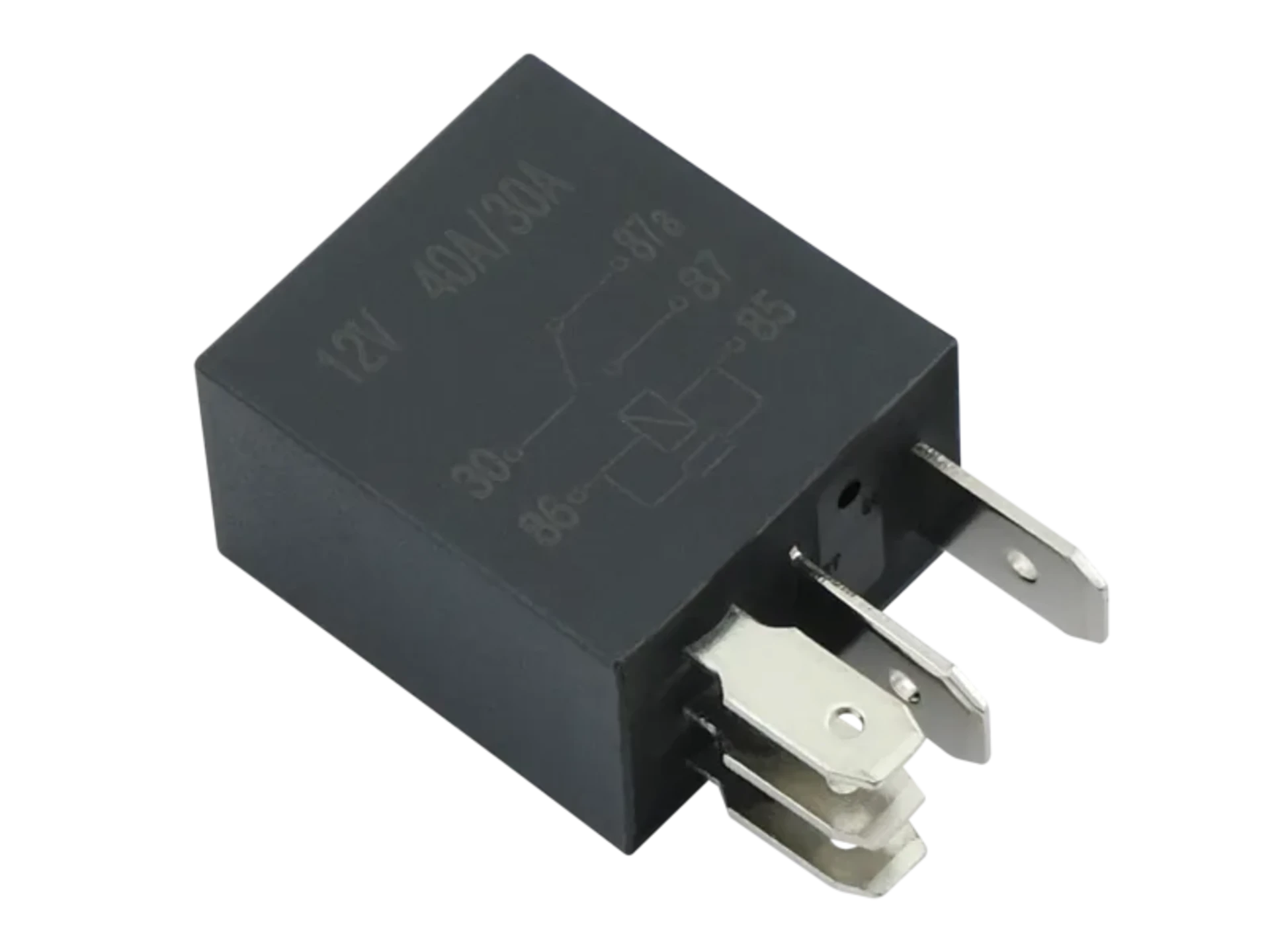 Micro-relais inverseur 12 V 40/30 A, avec résistance
