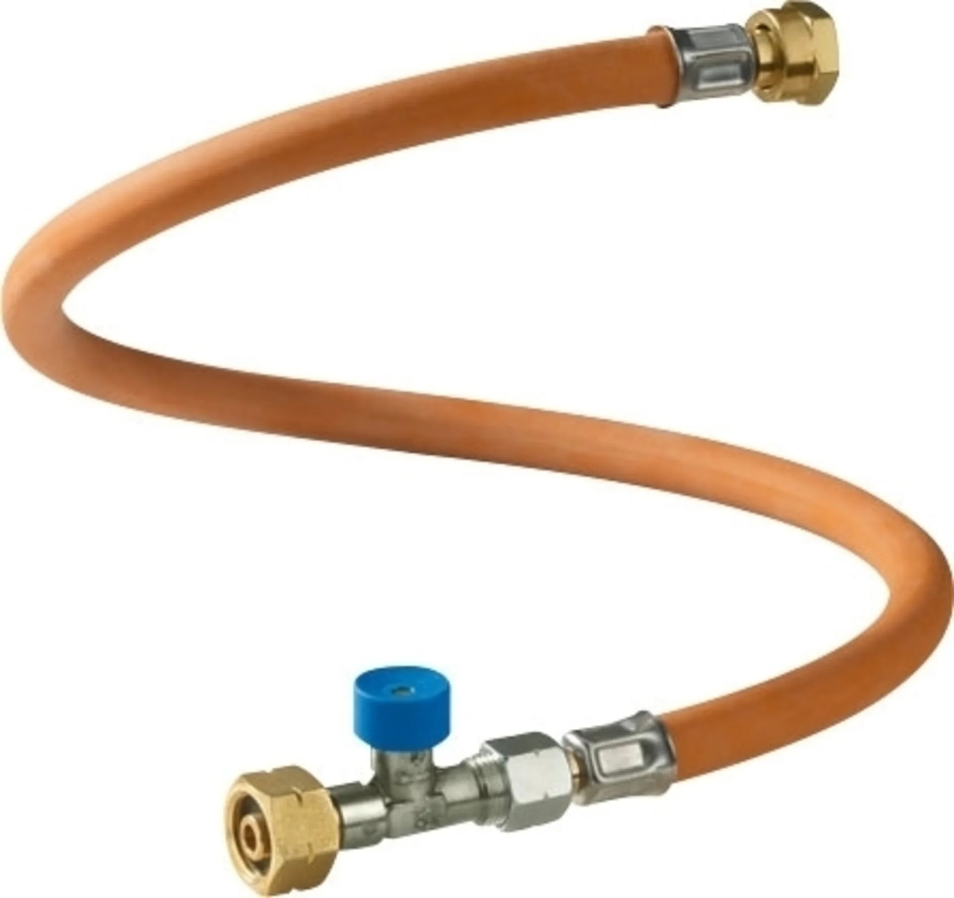 GOK Tuyau à gaz haute pression 45cm / G. 1 avec sécurité de rupture de tuyau pour IT ; CY ; GR ;