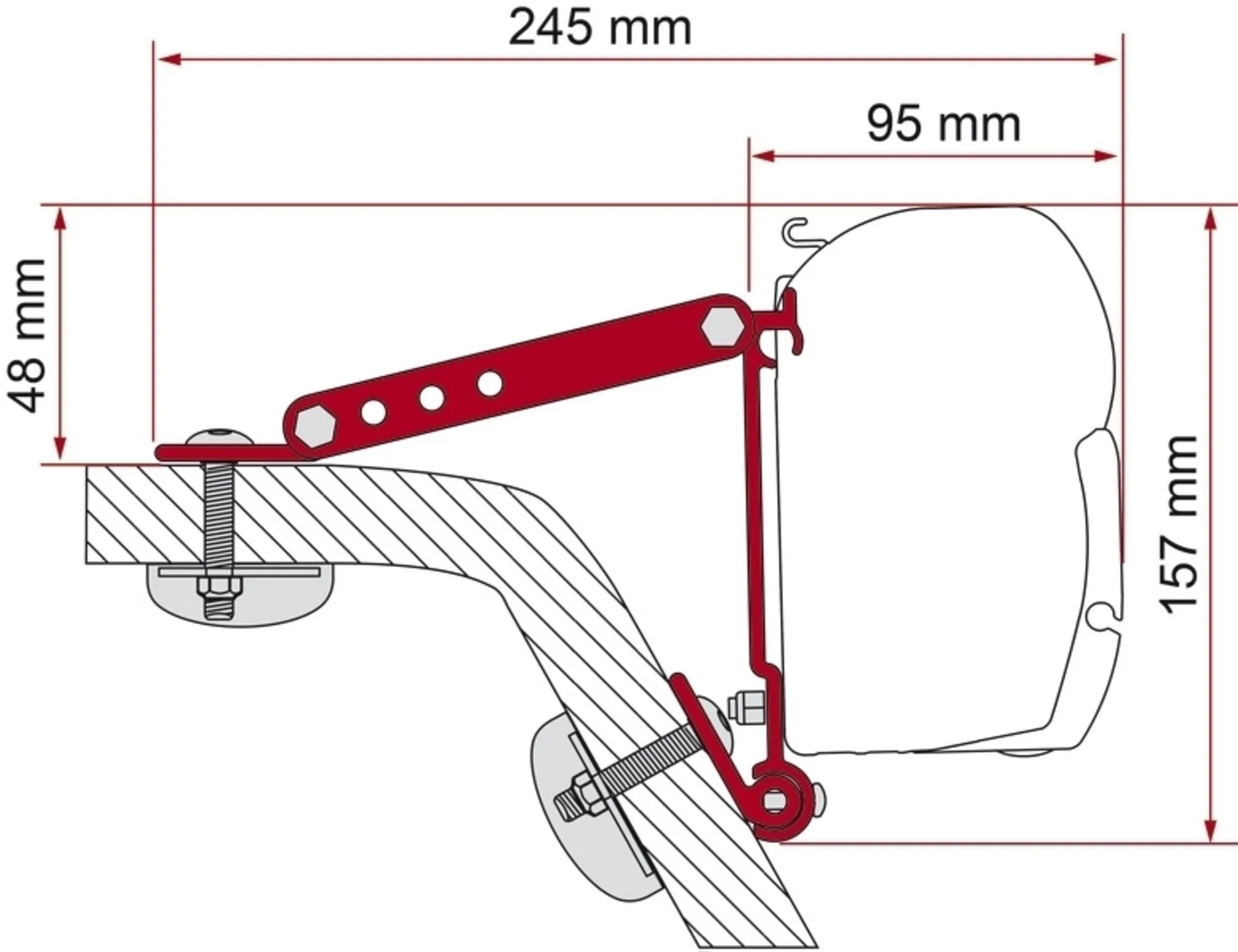 Wall-Adapter-Kit - Für F45 / F70