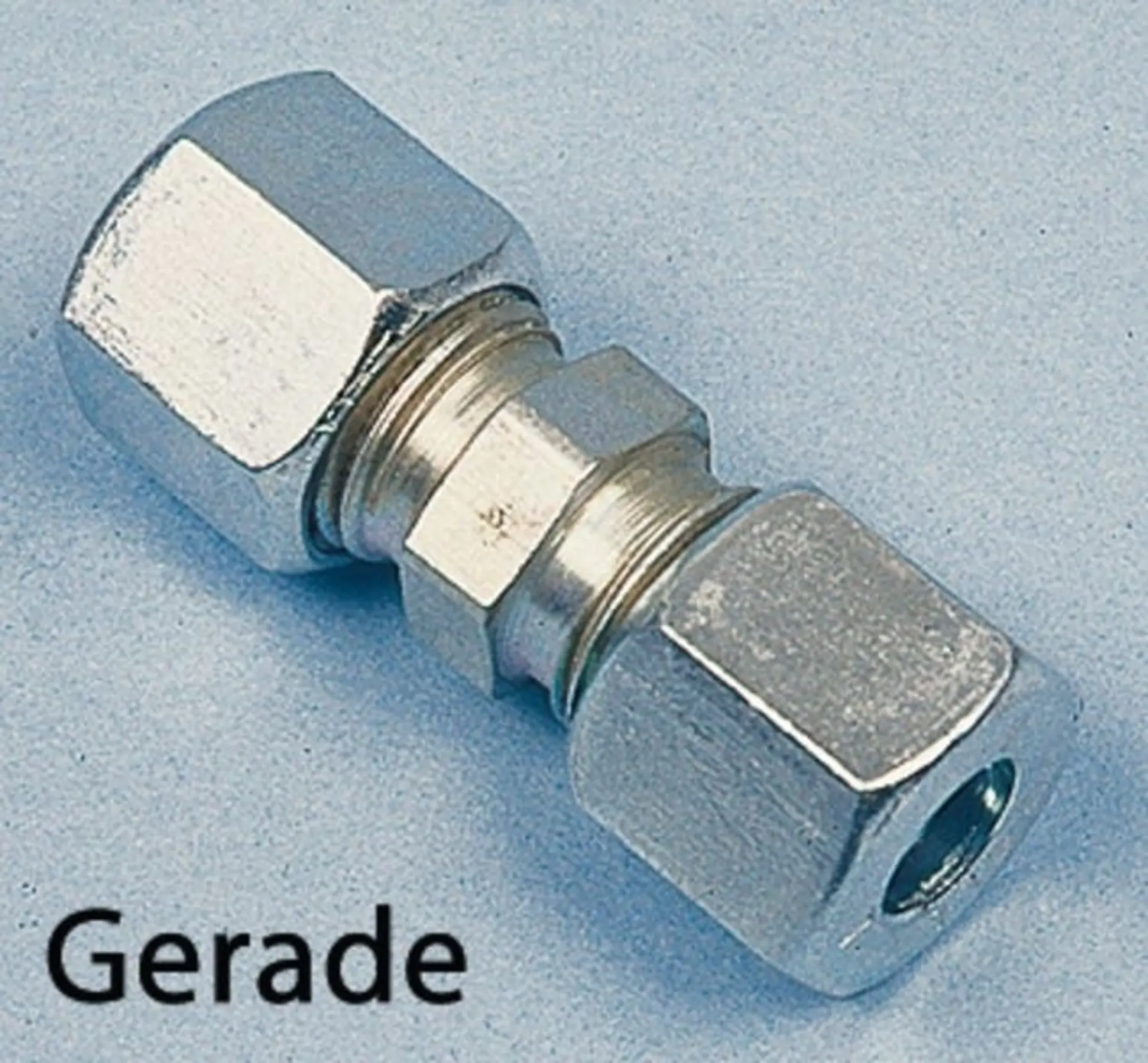 Raccord à bague coupante pour tuyau à gaz, galvanisé, 10mm SB selon DIN