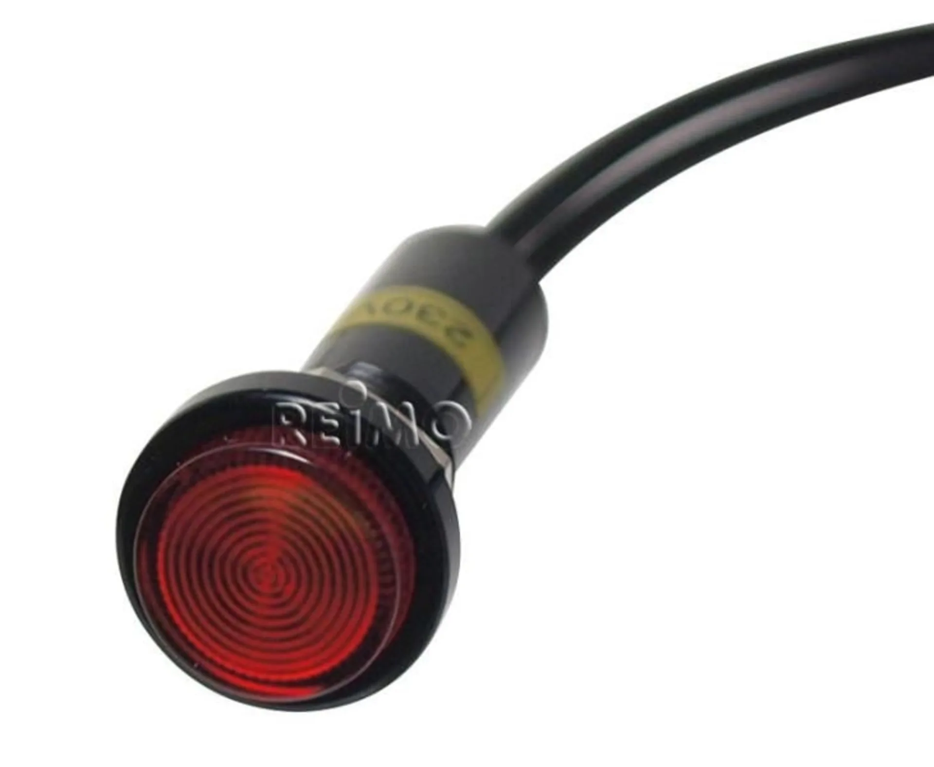 Lampe de signalisation rouge au néon avec témoin lumineux (230V)