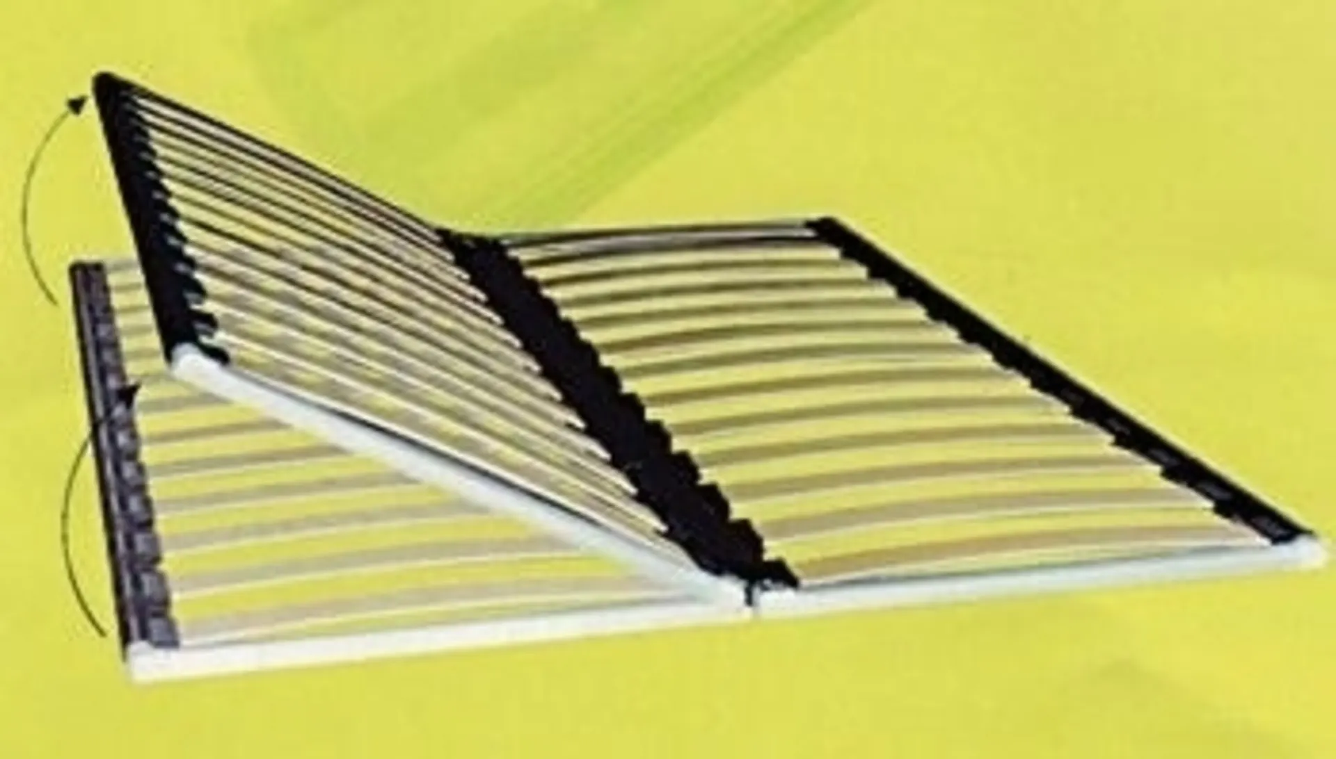 Lattenrostrahmen 200 x 140 cm, mittig hochklappbar