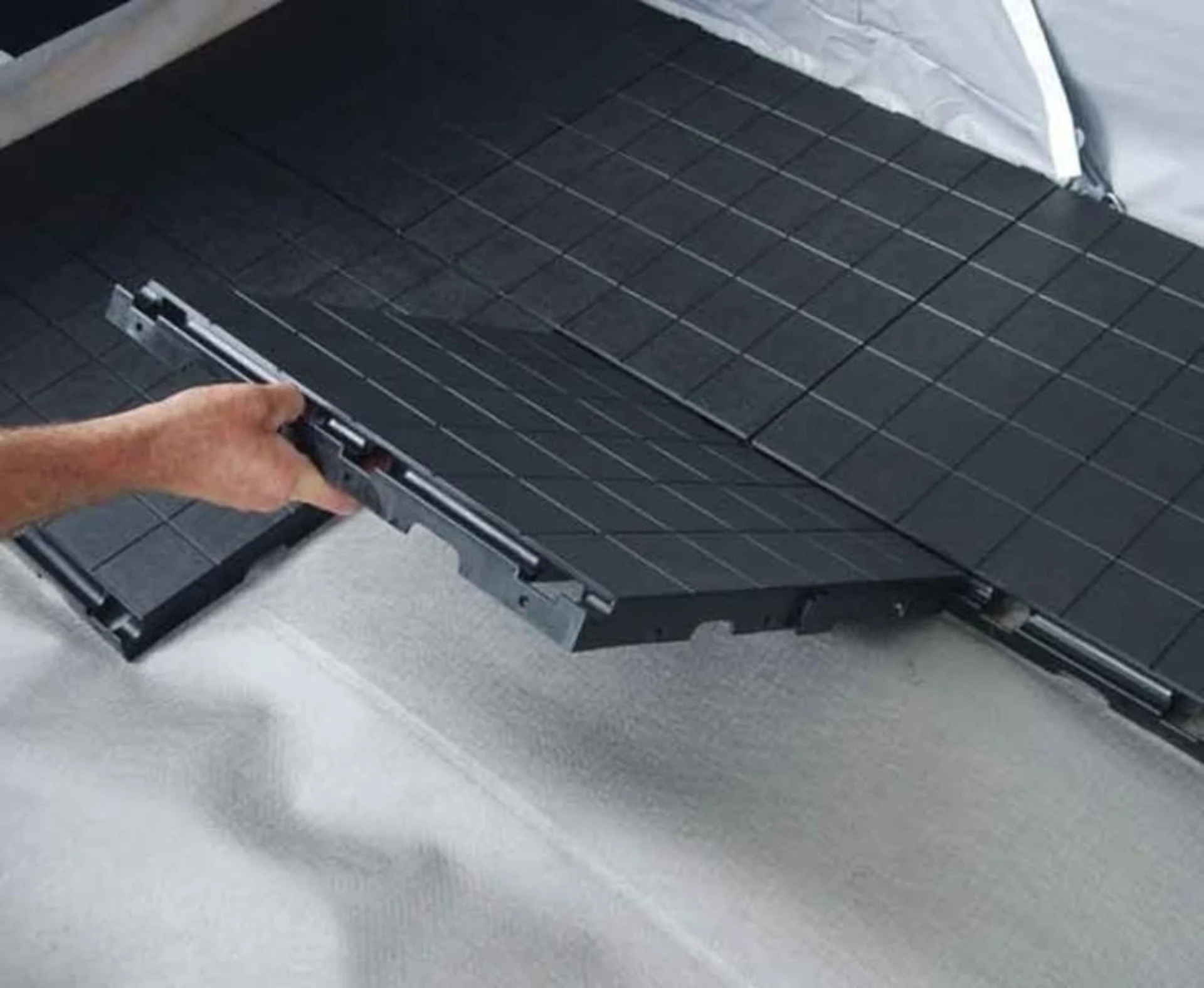 Plancher Ikafloor incliné sur le côté Plancher Ikafloor incliné sur le côté