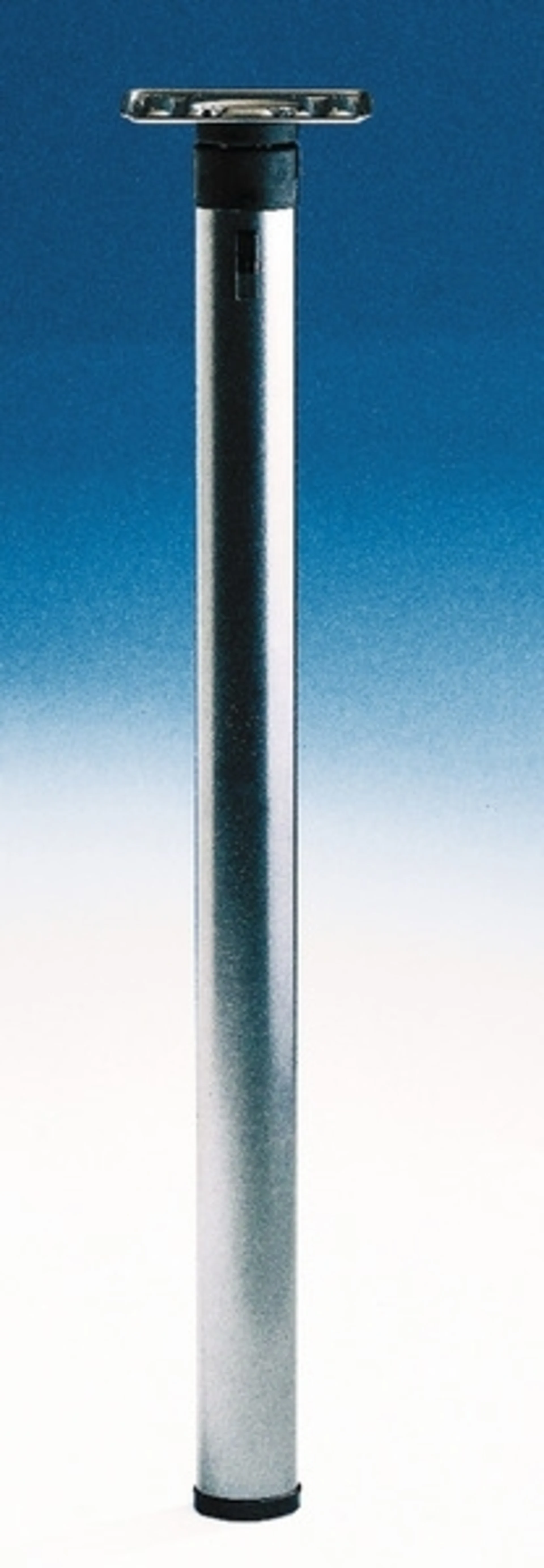 Pied de table pliable avec articulation rabattable, hauteur 675mm, anthracite métallisé