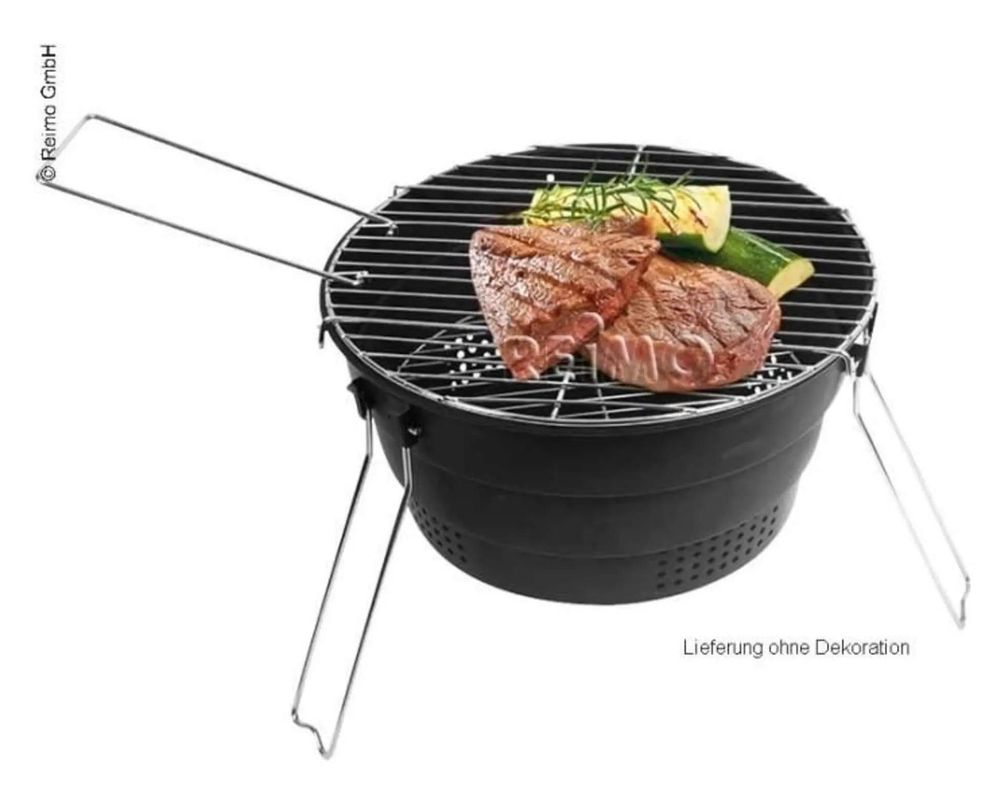 Pop up Grill, schwarz, ø28cm