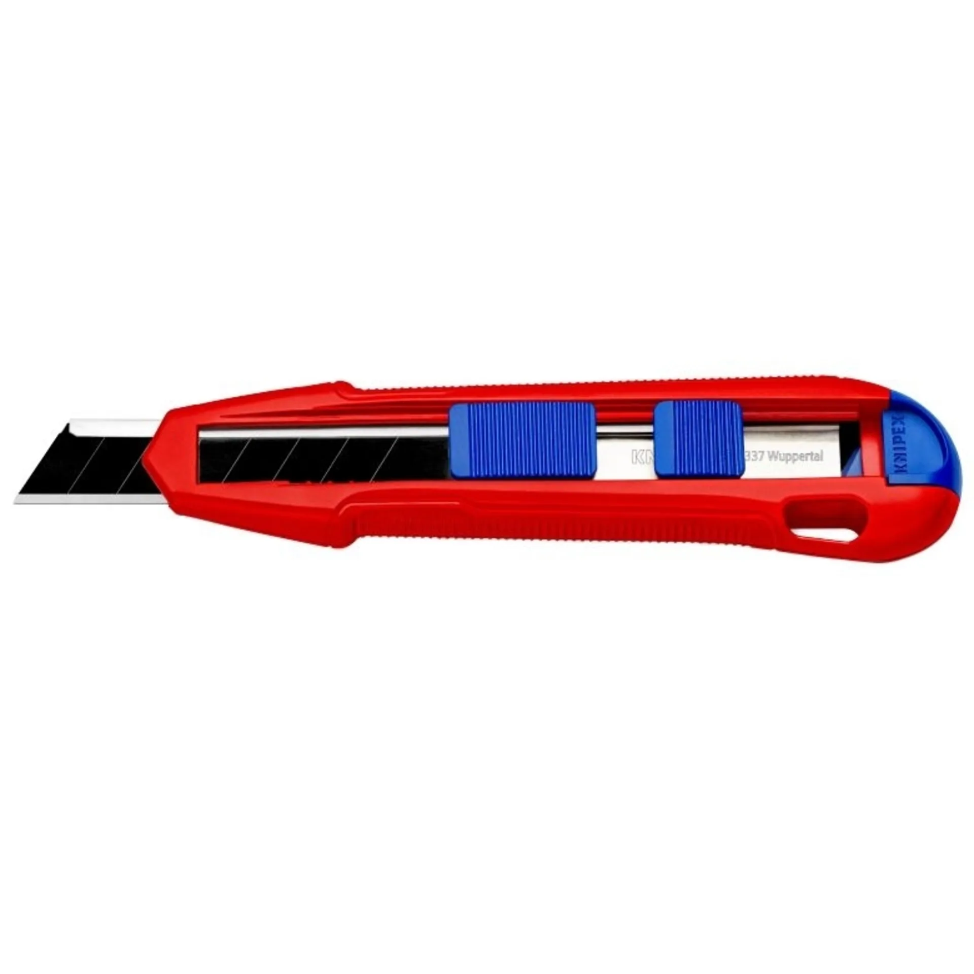 Knipex CutiX - Cutter mit Stabilisierungsschiene Erlaubt ohne Verletzungsrisiko gezielt Druck auf Klingenrückseite auszuüben, kein unabsichtliches Biegen oder Brechen der Klinge