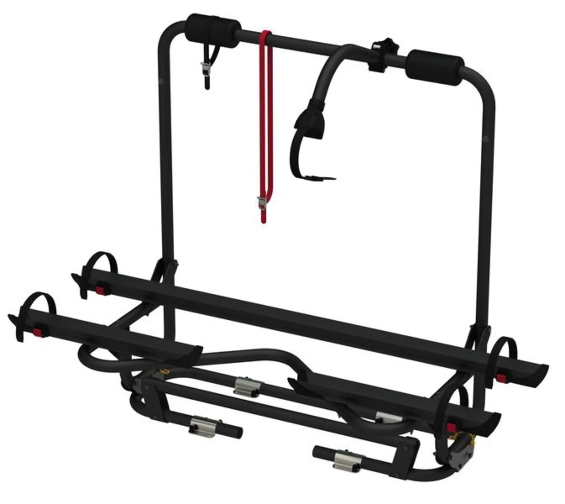 Carry-Bike Caravan XL A Pro 200 - Fahrradträger für Deichsel, schwarz, für 2 Räder bis max, 50kg