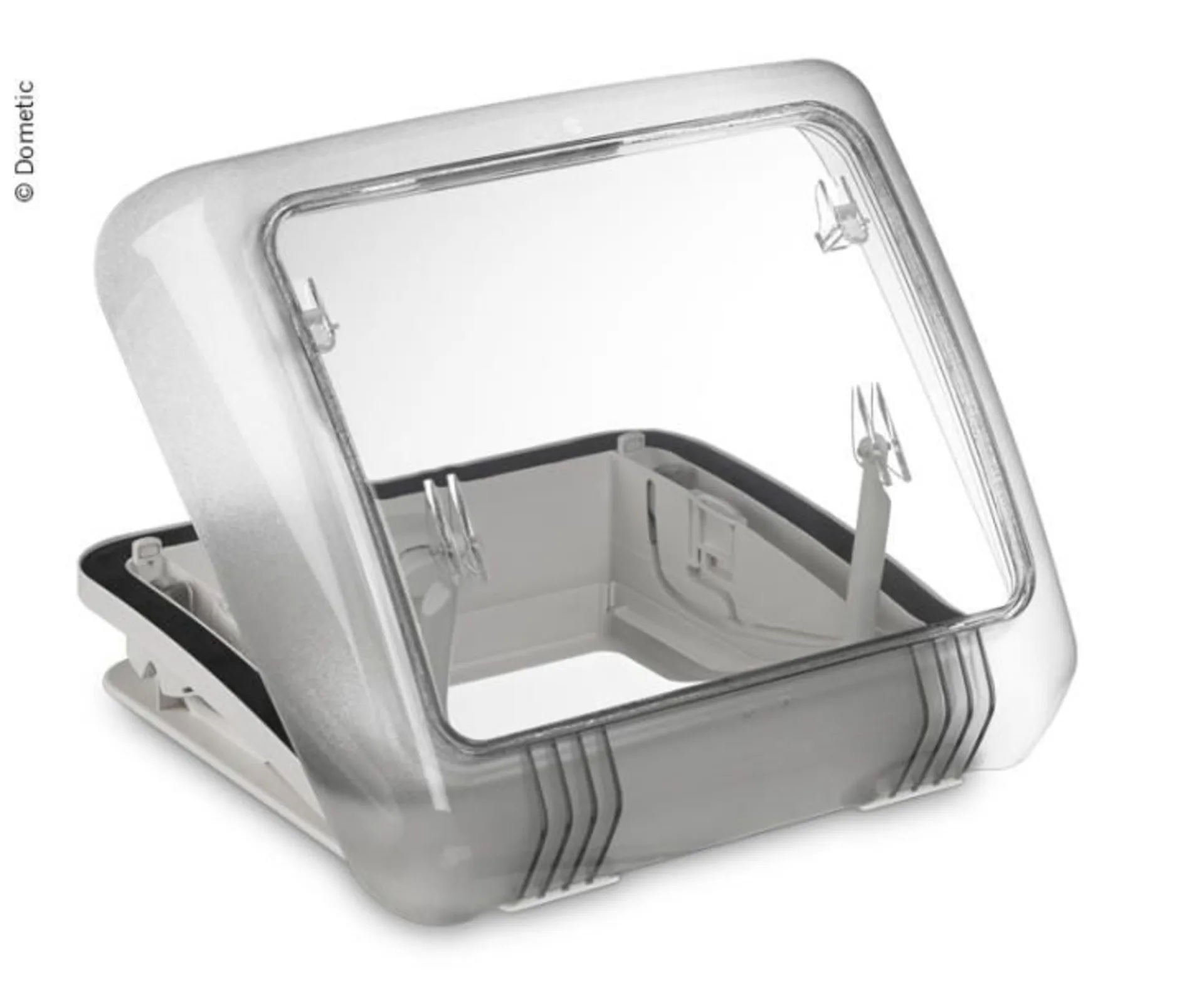 Dometic Micro Heki Dachfenster mit Fliegengitter und Verdunkelungsblende 280 x 280 mm Ohne Zwangsbelüftung