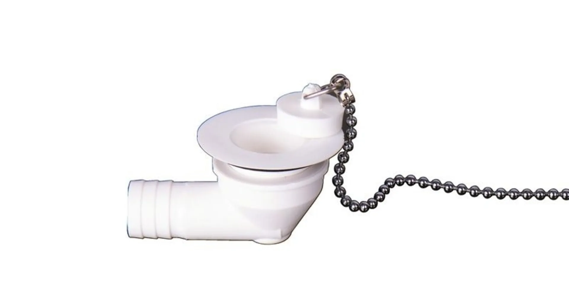 Wasserablaufgarnitur 90° mit Schlauchanschluss 3/4 und Ablauföffnung 23 mm, Typ B