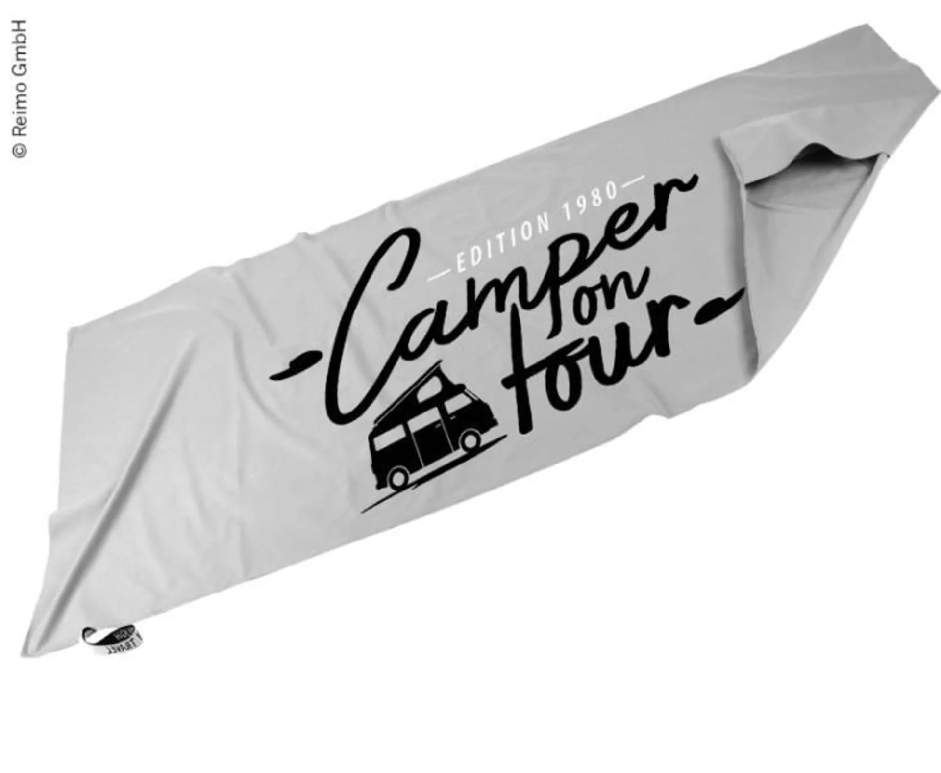 Mikrofaser-Handtuch OCEAN CITY, 200x80cm, grau, 24