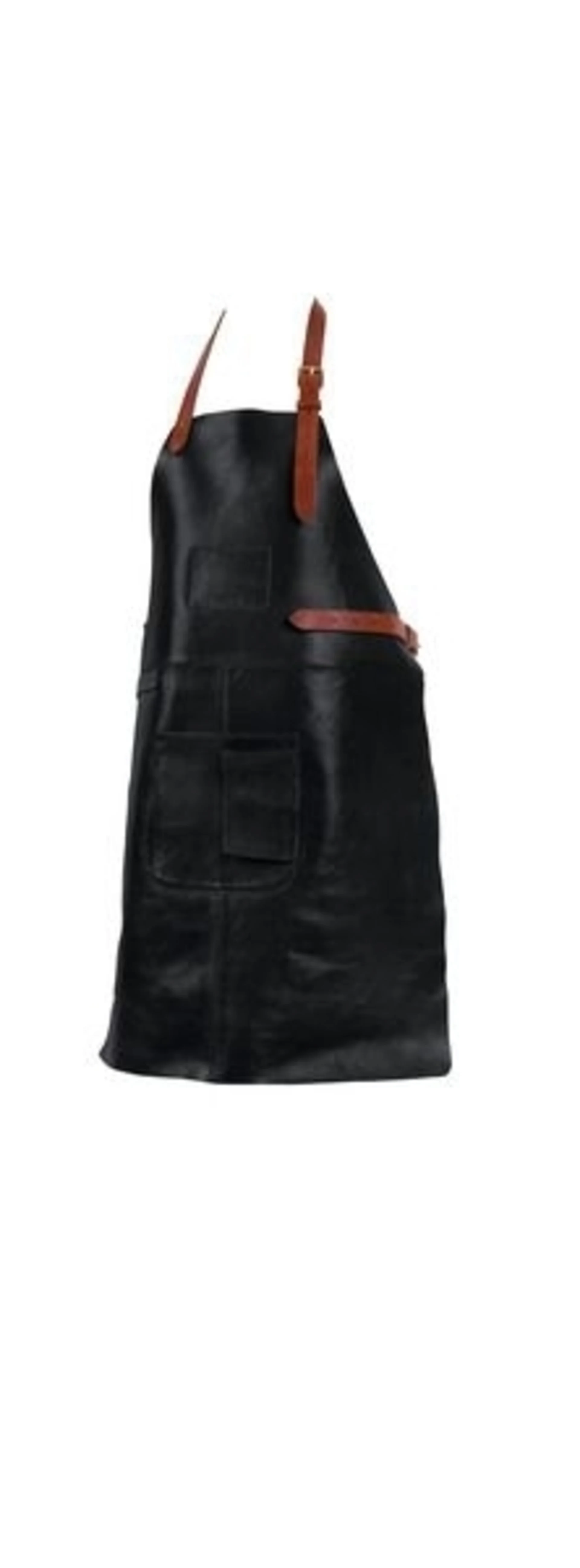 HOLIDAY TRAVEL Grillschürze aus hochwertigem Leder in Schwarz
