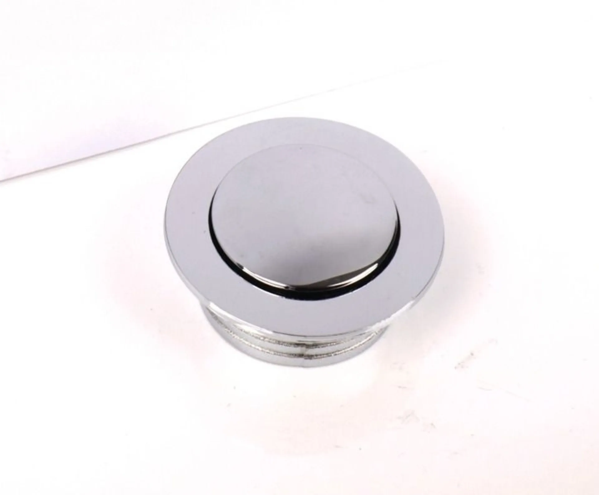 Rundes Möbelschloss für Türstärke 14-16 mm, verchromt aus ABS-Kunststoff: Push Lock