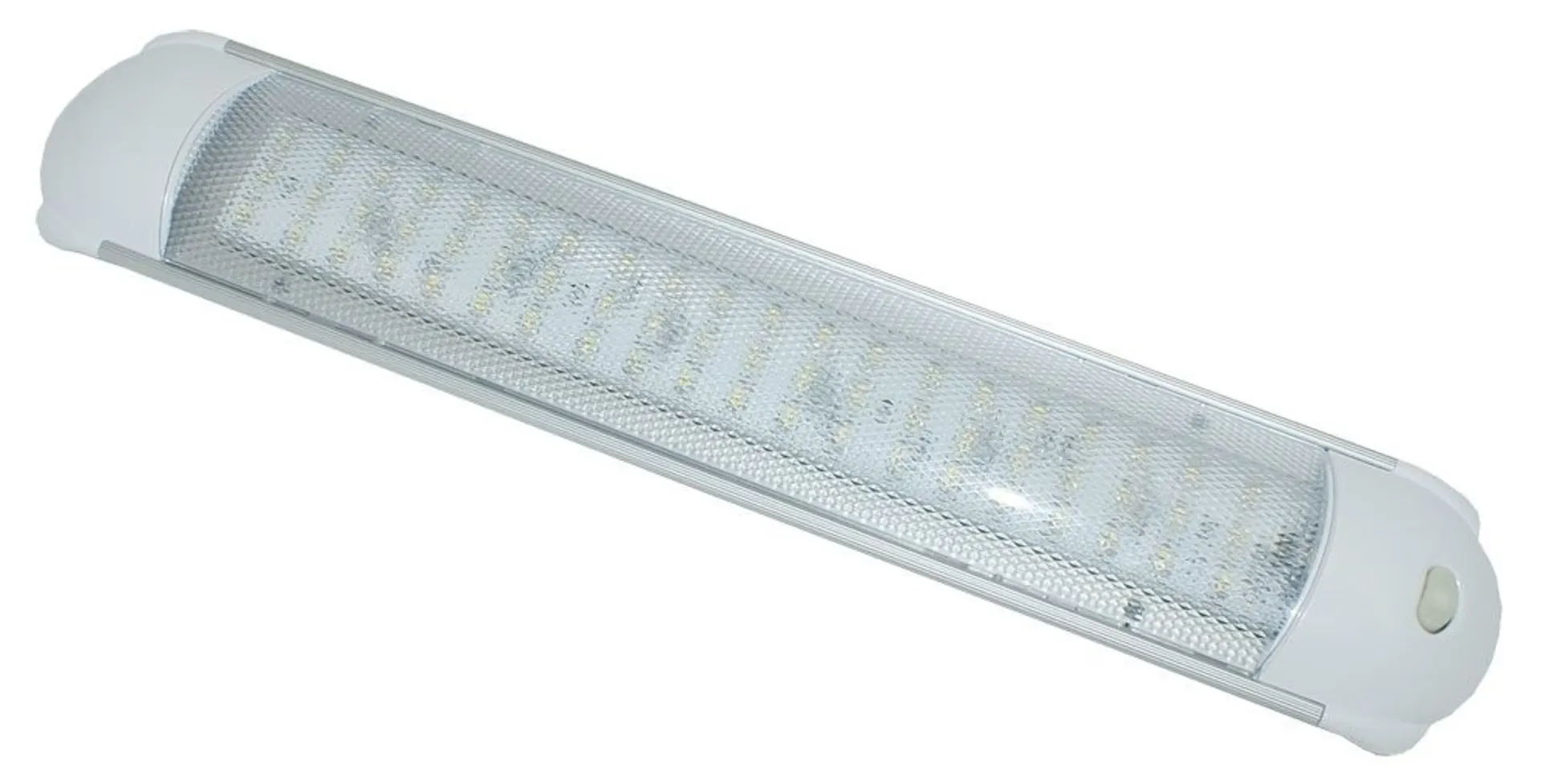 LED-Innenleuchte mit 60 SMD-LEDs 12/24V 380x70x15mm, mit Schalter (fluoreszierend)