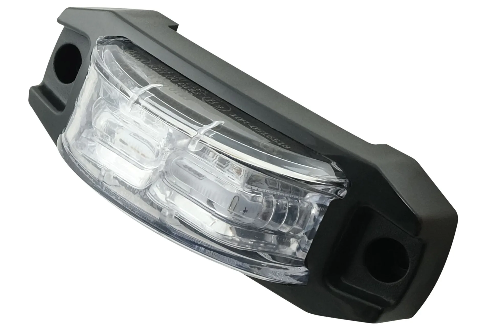 911 Signal LED-Blitzleuchte CRESCENT, blau, ECE- R65 65 x 26 x 40 mm, 8 x 3 W, IP69K, 180° Sichtbarkeit