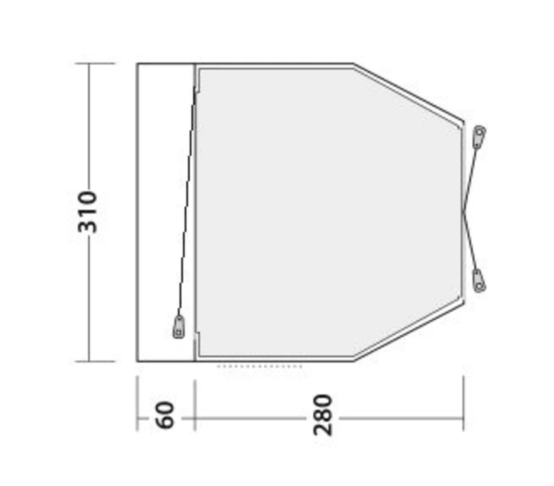 Easy Camp Shamrock Busvorzelt 270 x 310 x 200 cm