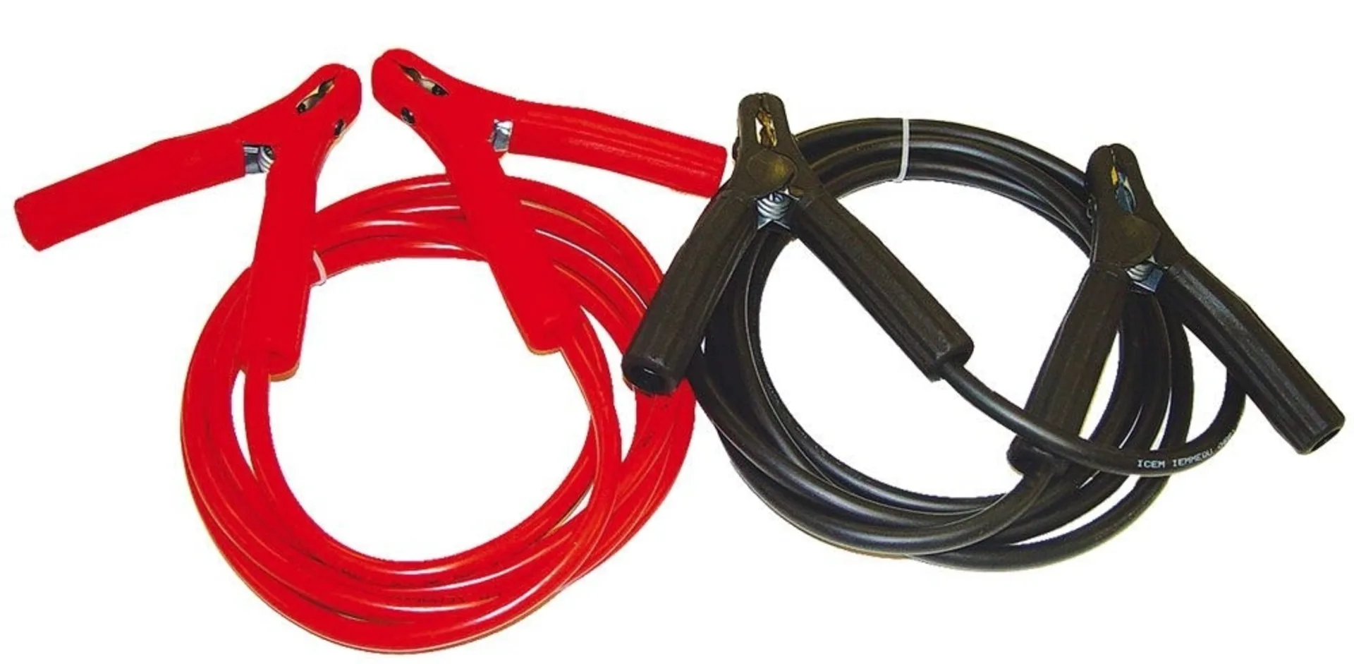 Starterkabel 25mm2/3.5m Zangen vollis. 25mm2/3.5m/400Amp. "Profi-Kabel"
