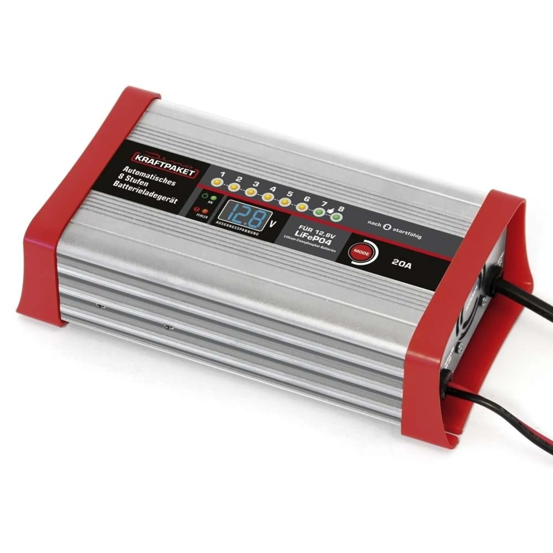 Chargeur Dino Kraftpaket avec fonction camping 12.8 V / 20 A
