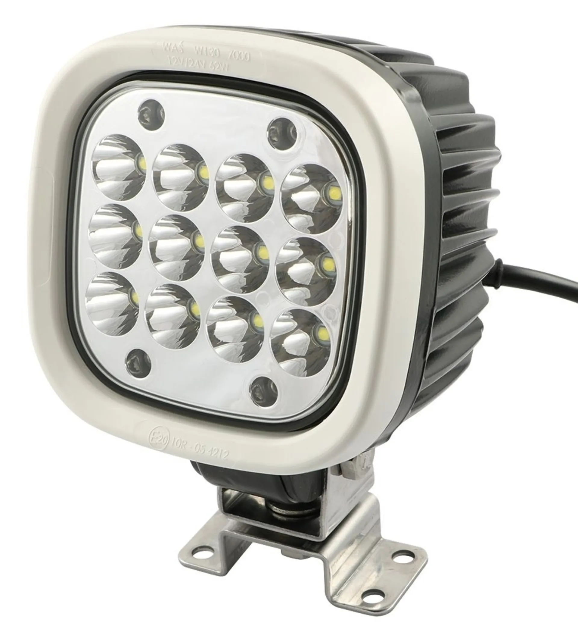 WAS - LED-Arbeitsscheinw. 7000lm, Flutlicht 110x110mm, 7000Lumen, IP68, 12/24V, 62W