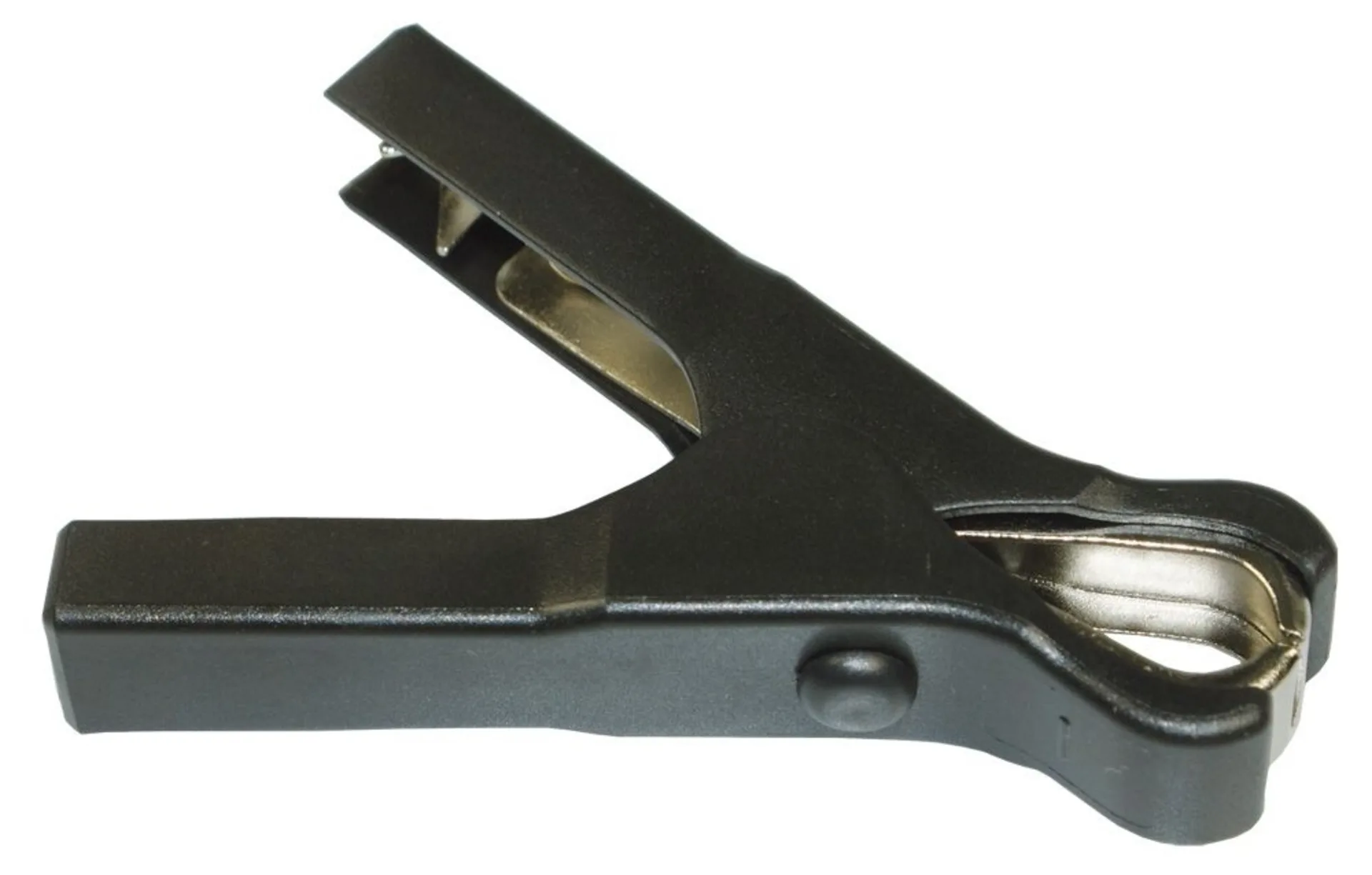 Ladeklammer vollisoliert schwarz 40 A 40 Amp. mit Flachsteckanschluss 6.3mm