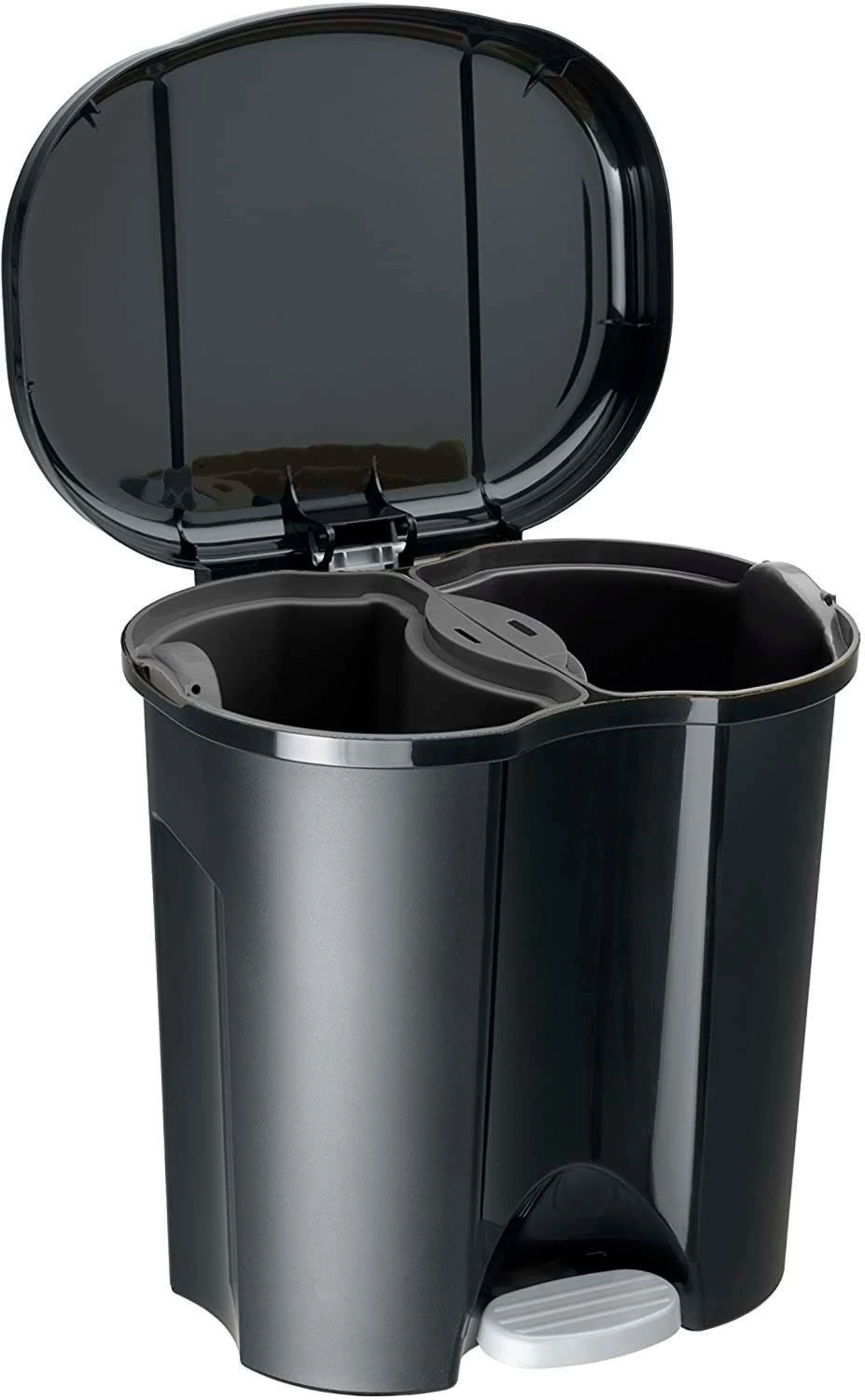 Rotho Abfalleimer Duo mit Trennsystem 2 x 10 Liter