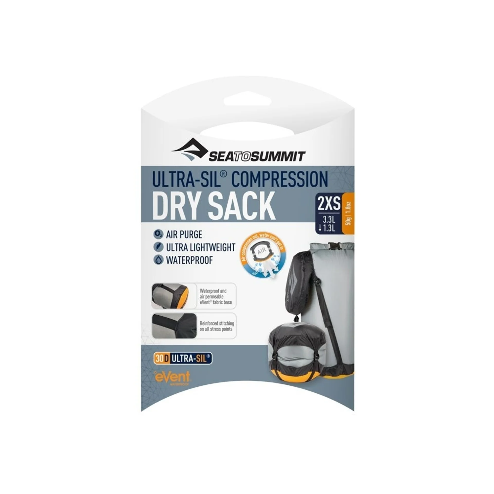 Sea to Summit Ultra-Sil EVent Dry Compression Sack Trockensack XXS 3,3 Liter