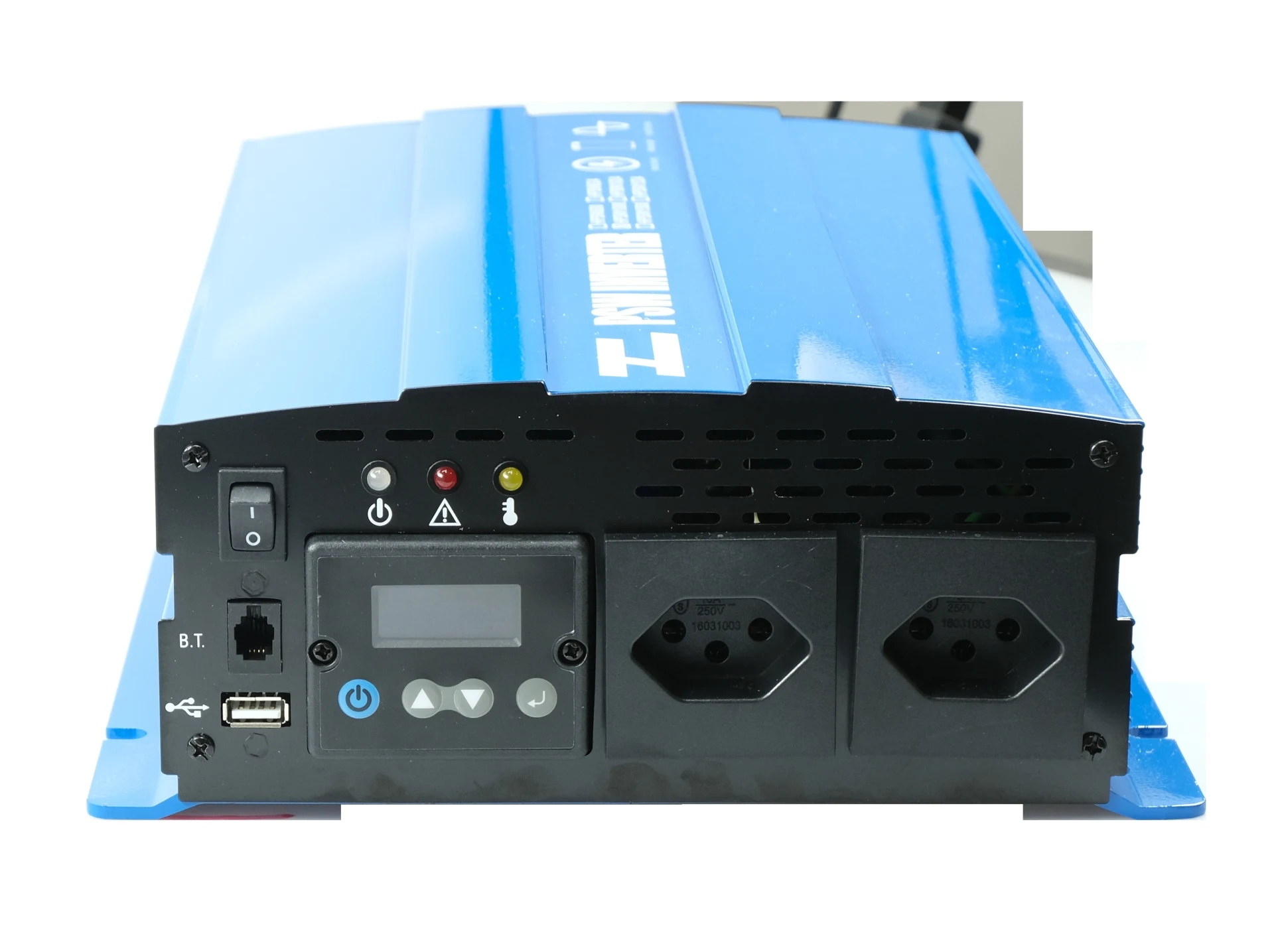 Sinus-Wechselrichter mit LCD Display 12 -> 230 V 1’000 W 340 x 247 x 100 mm, reine Sinuswelle