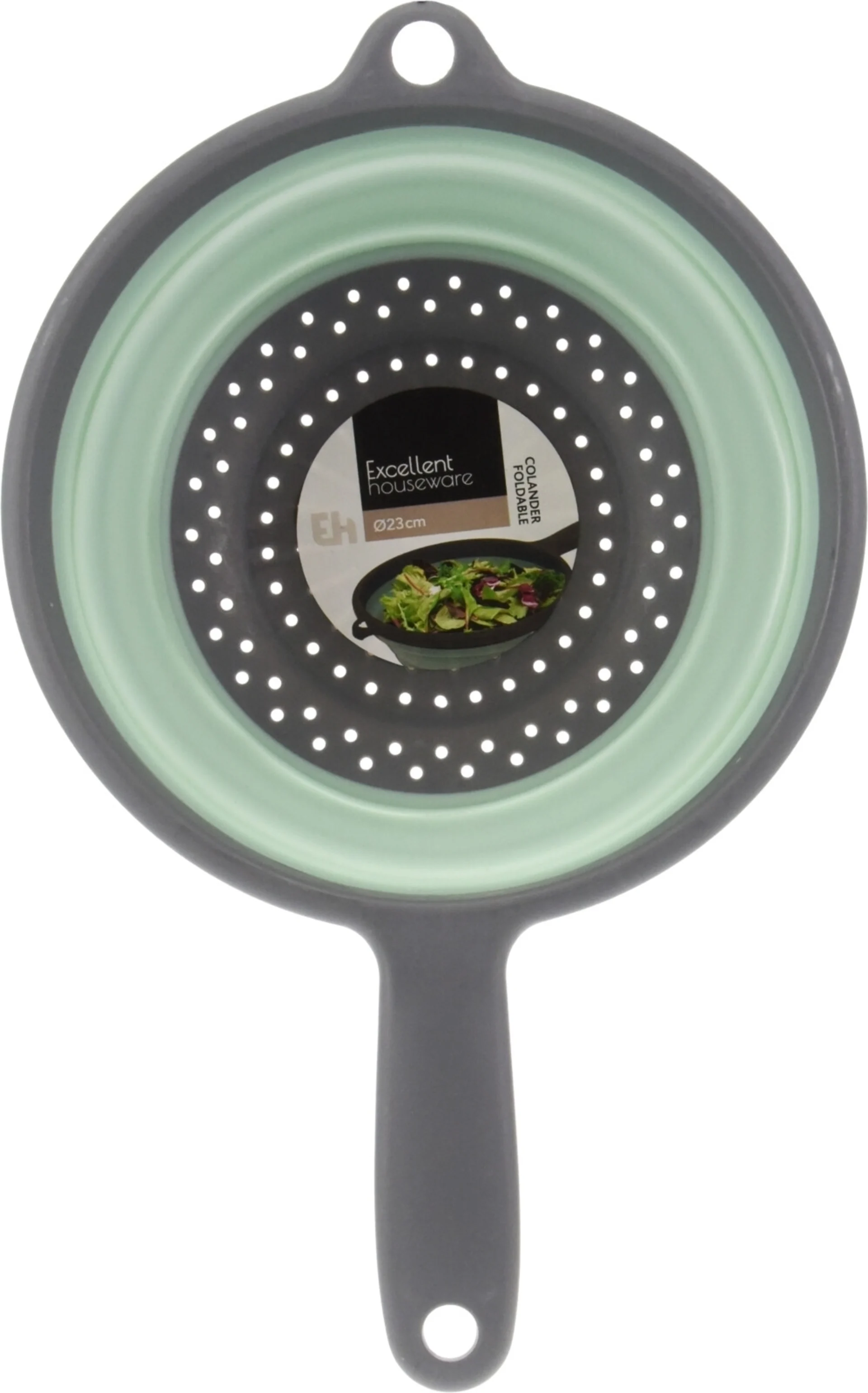 Sieb faltbar - 23cm - Grau/Coral/Green