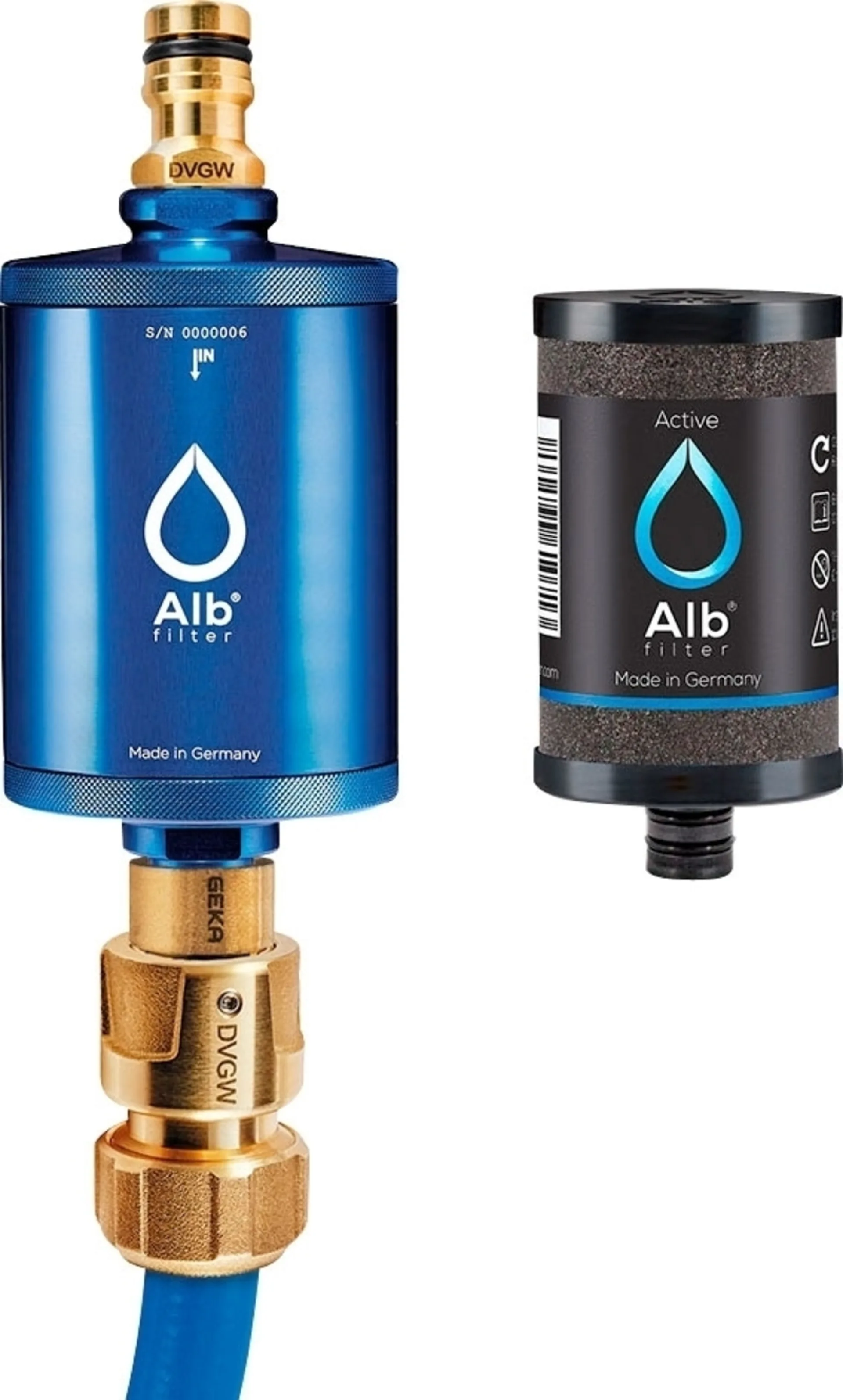 Filtre à eau potable Alb Filter MOBIL Active - Avec raccord GEKA - Bleu Filtre à eau potable Alb Filter MOBIL Active - Avec raccord GEKA - Bleu