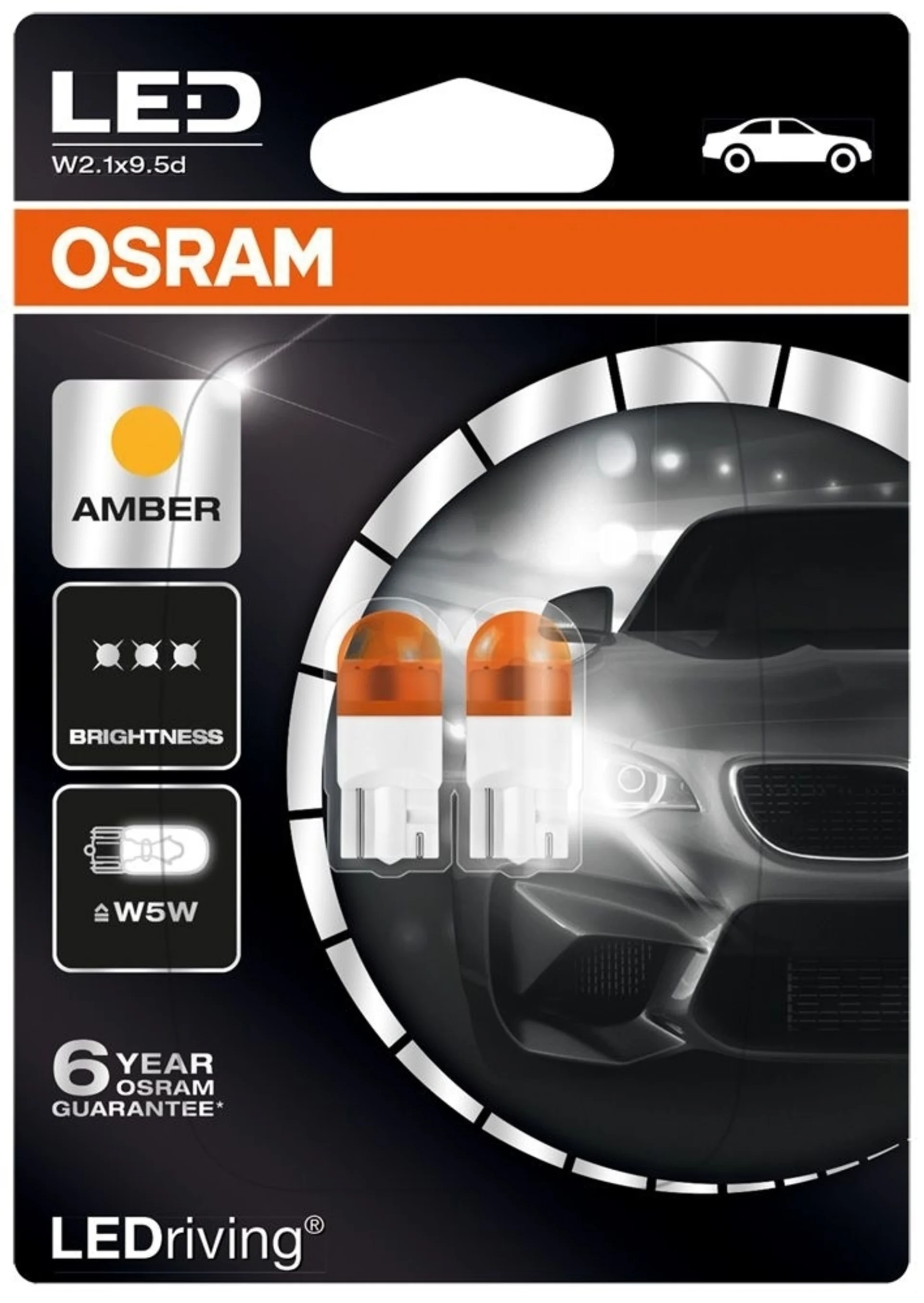 OSRAM - 2 Stk. LED-Lampen 12V orange