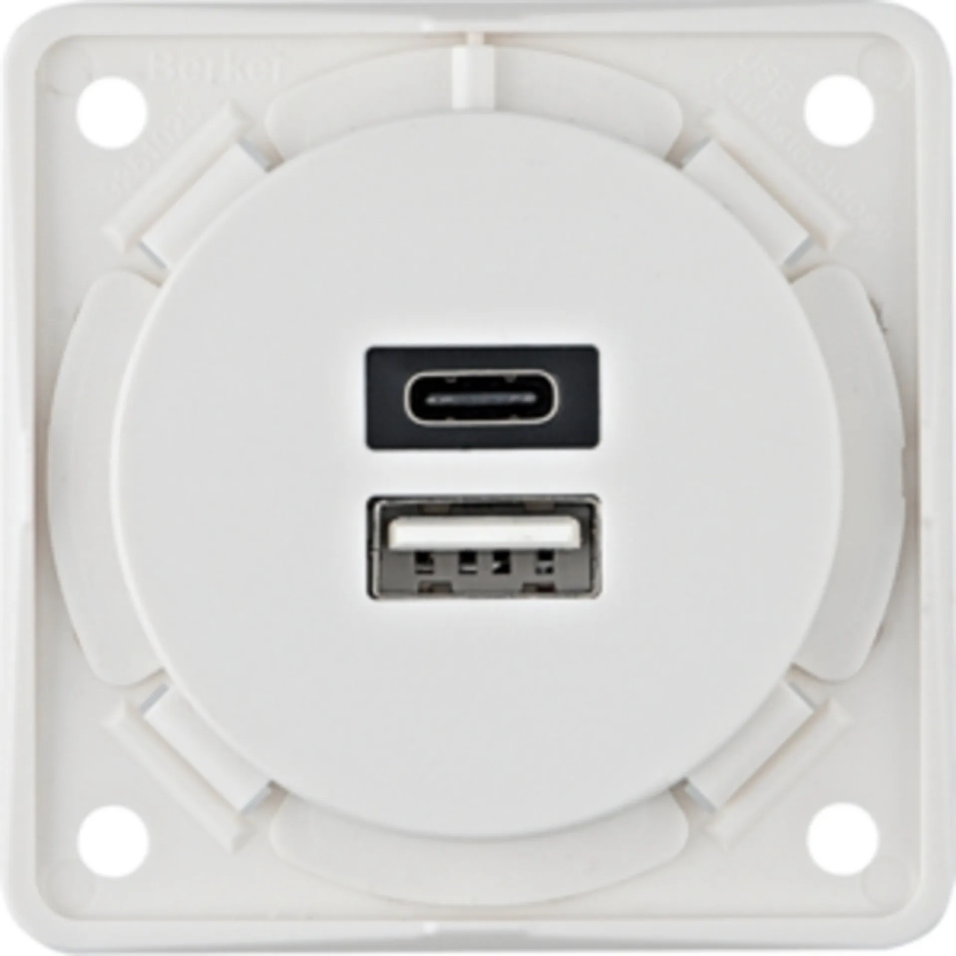 Prise de charge USB avec double prise - Blanc polaire