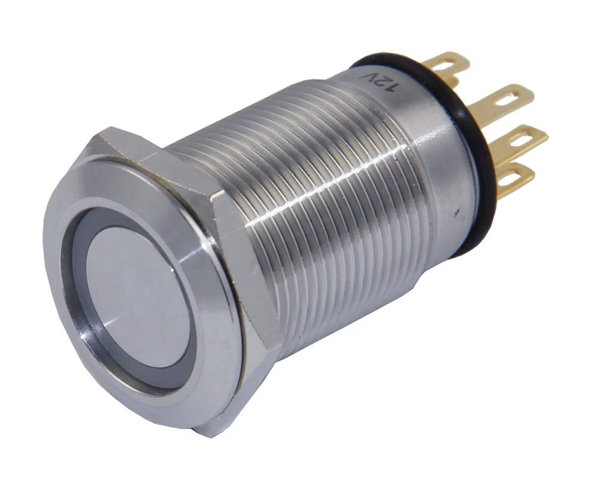 Druckschalter mit LED-Beleucht. grün 12V