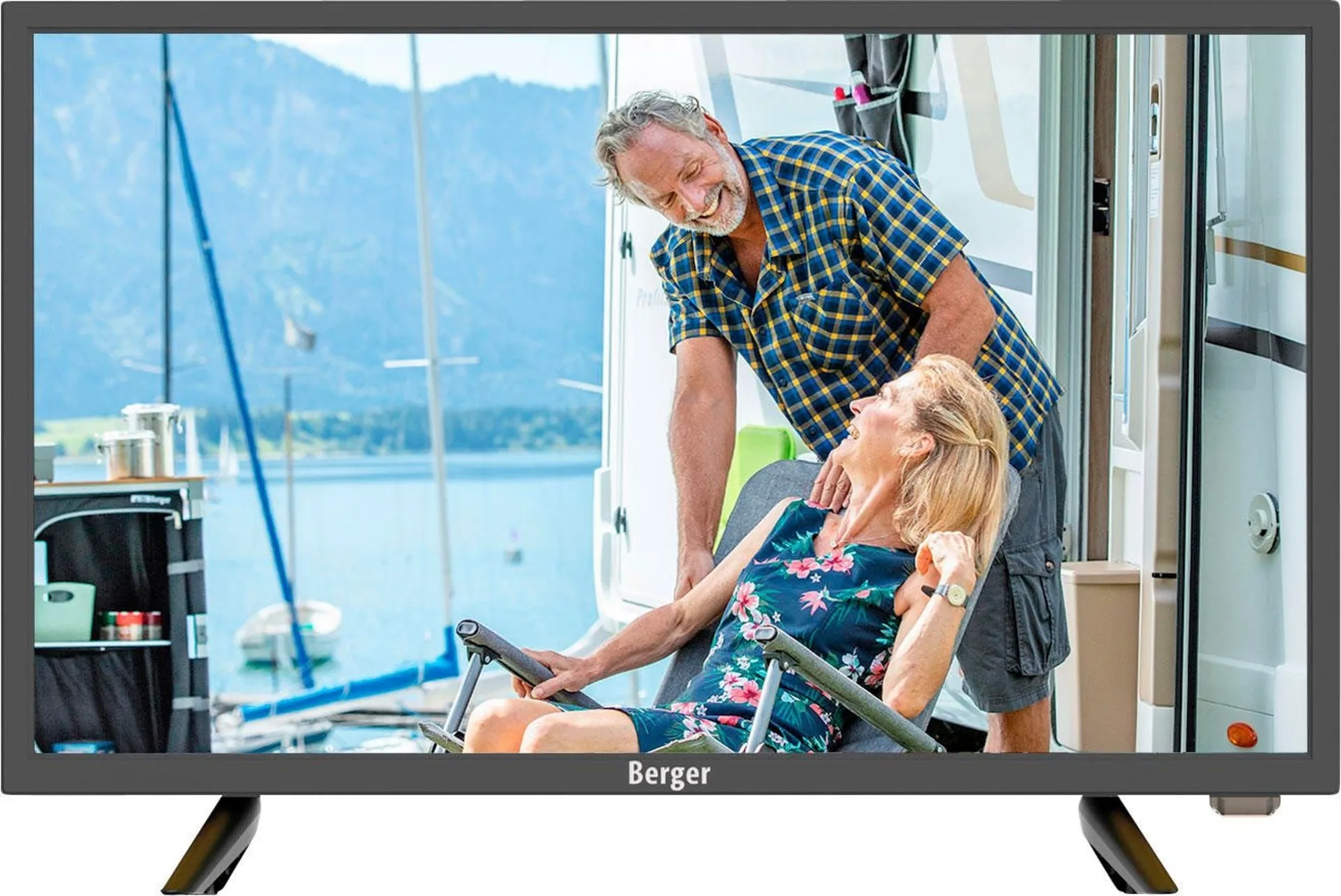 Berger Camping Smart-TV LED Fernseher mit Bluetooth 19 Zoll