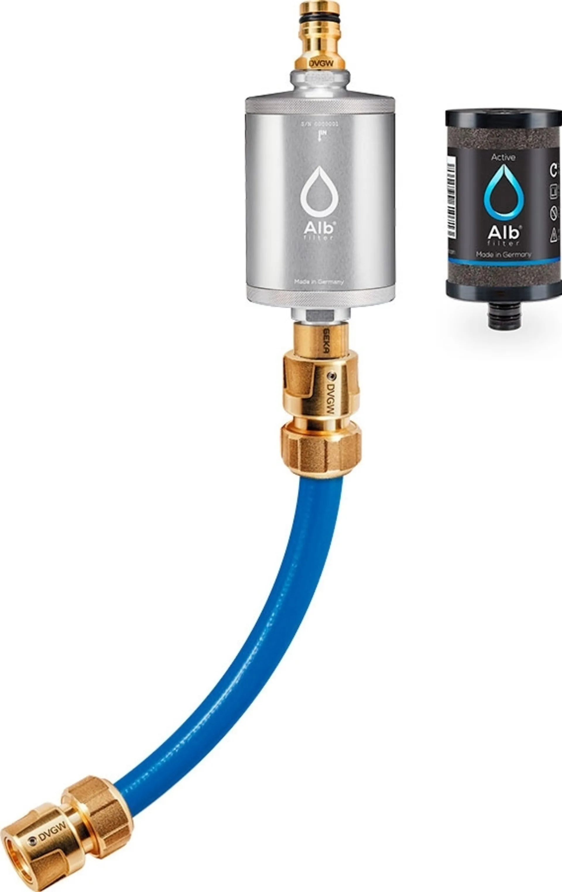 Alb Filter MOBIL Active Trinkwasserfilter - Mit GEKA Anschluss - Silber