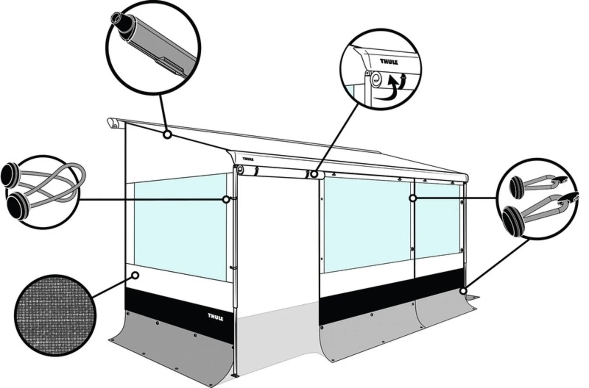Rain-Blocker G2 Front, 1,3m x 1,85m Rain-Blocker G2 Front, 1,3m x 1,85m