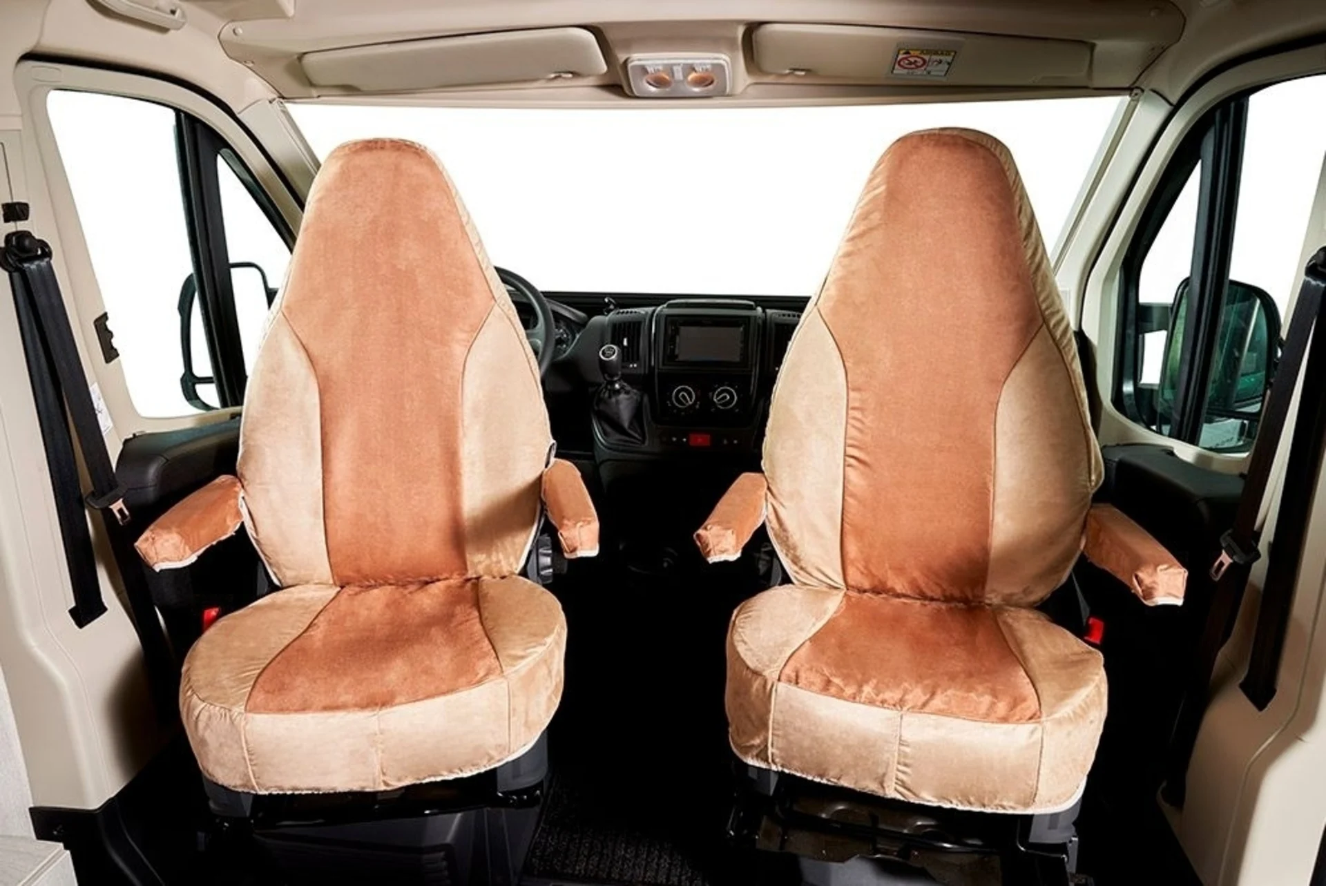 Hindermann Schonbezug Armlehnebezug Originalsitz Fiat Ducato 2-teilig Anthrazit