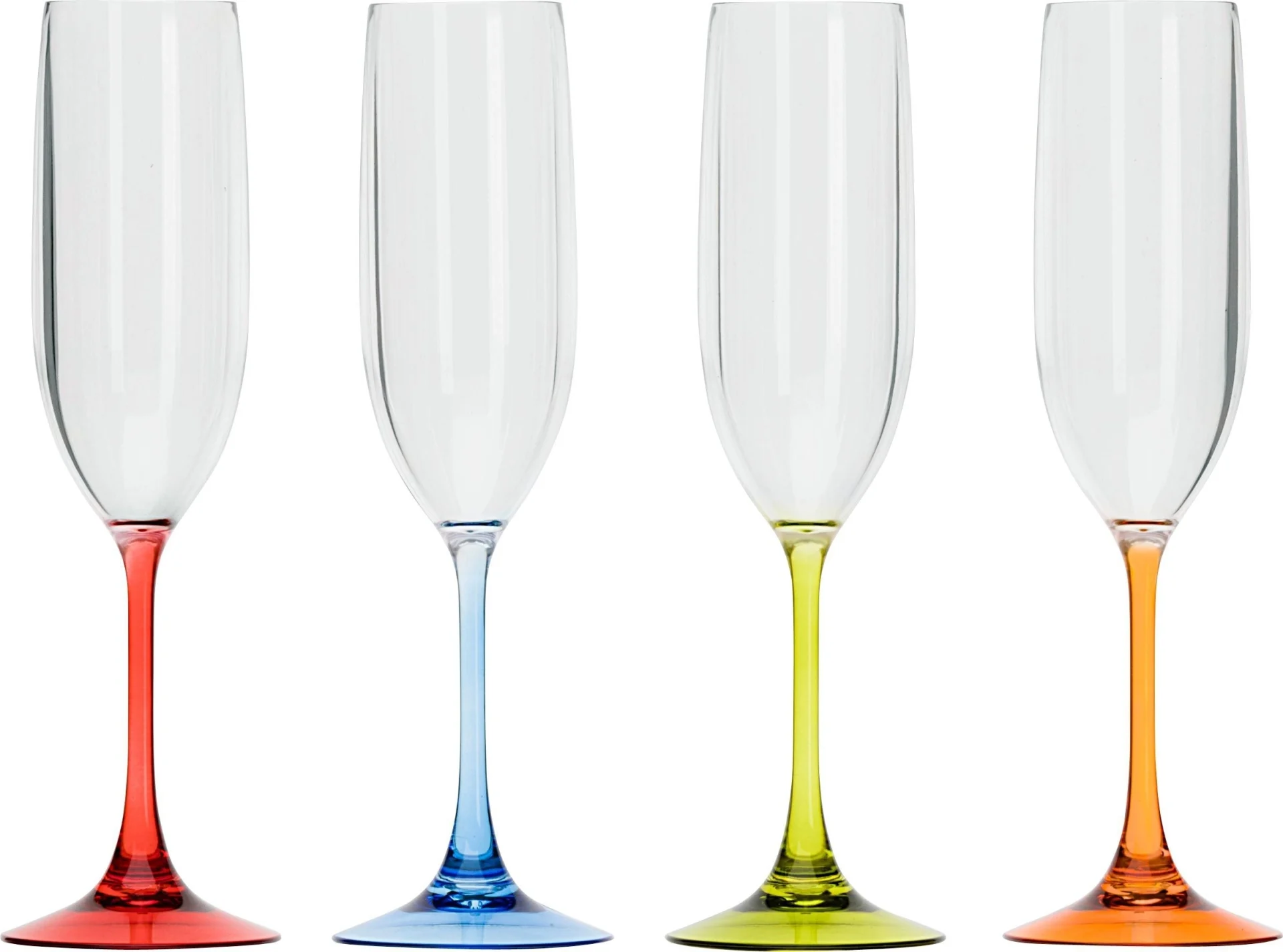 Flamefield verres à champagne en polyacrylique 125 ml set de 4 pièces