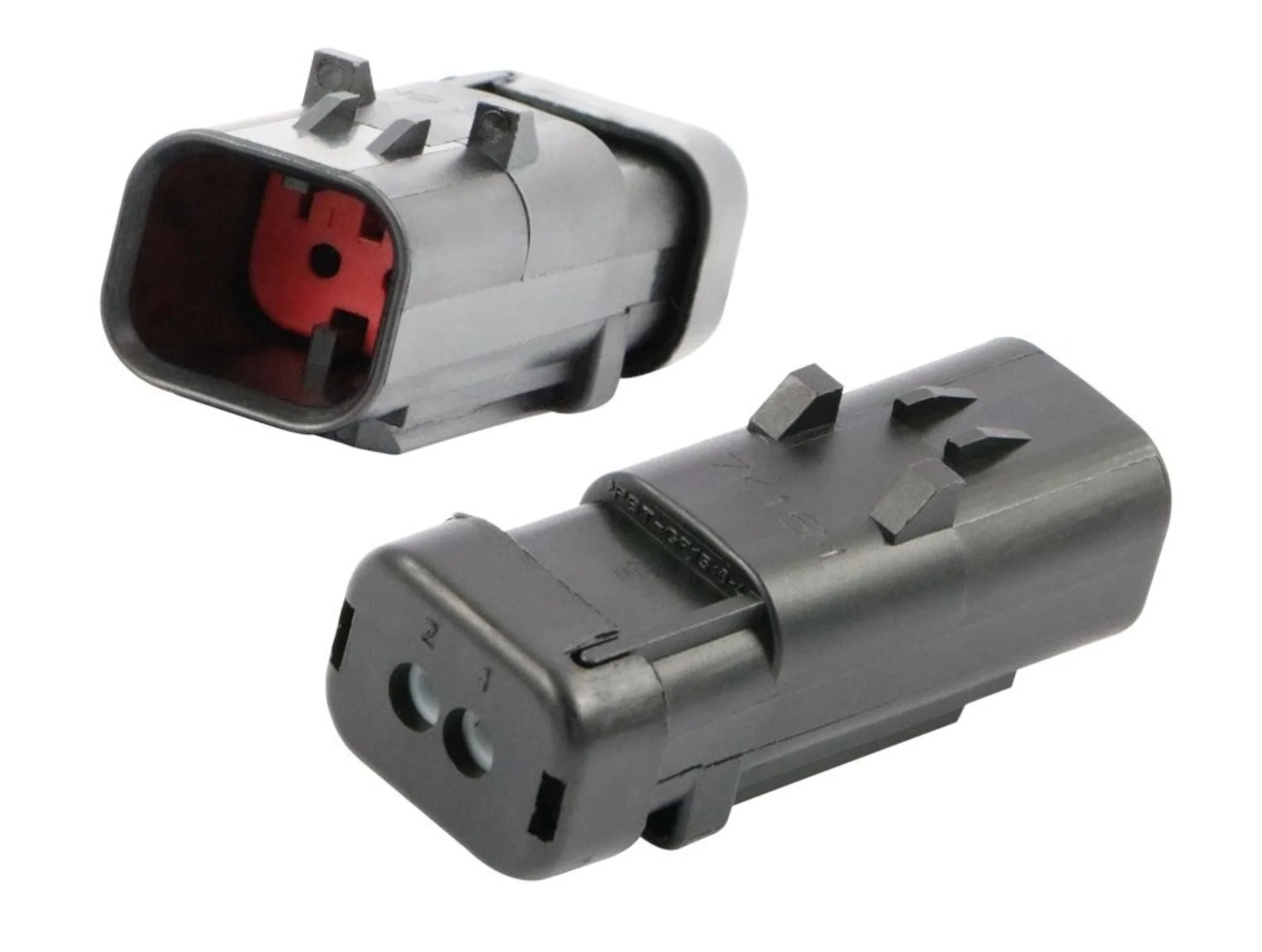 AMPSeal 16 - Stiftgehäuse - 2-pol. Key A rot 2-polig AMPSeal 16 - Stiftgehäuse - 2-pol. Key A rot 2-polig