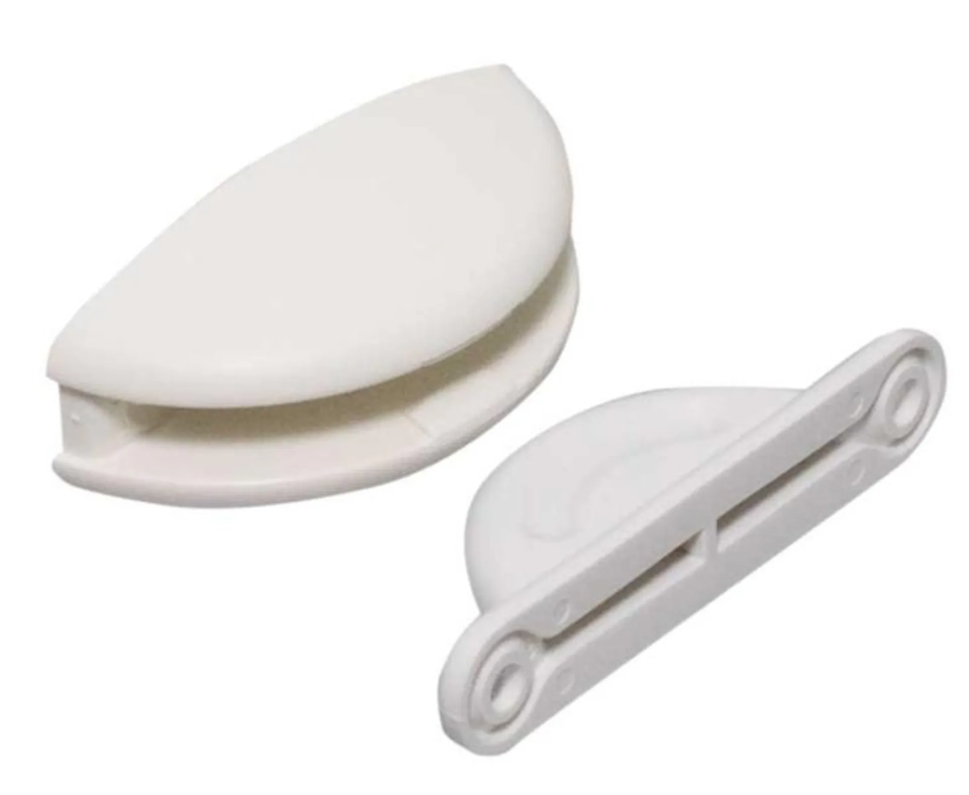 Arrêt de porte 1pc blanc plastique